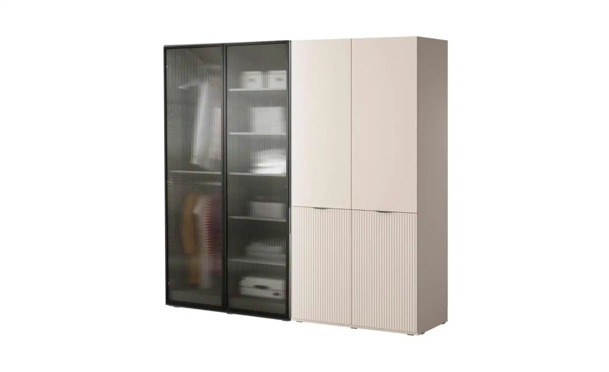 Drehtürenschrank  Sandbox ¦ beige ¦ Maße (cm): B: 202 H: 200 Schränke > Kle günstig online kaufen