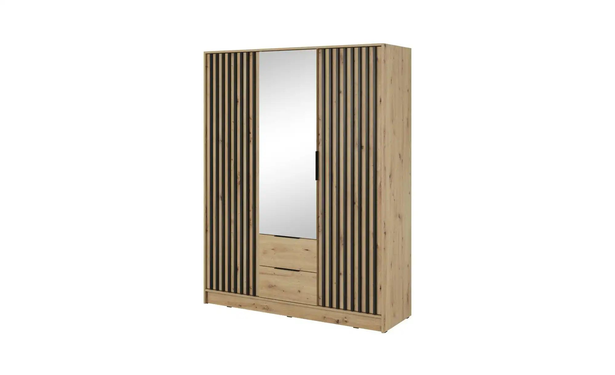 Drehtürenschrank  Nelly ¦ braun ¦ Maße (cm): B: 155 H: 200 Schränke > Kleid günstig online kaufen