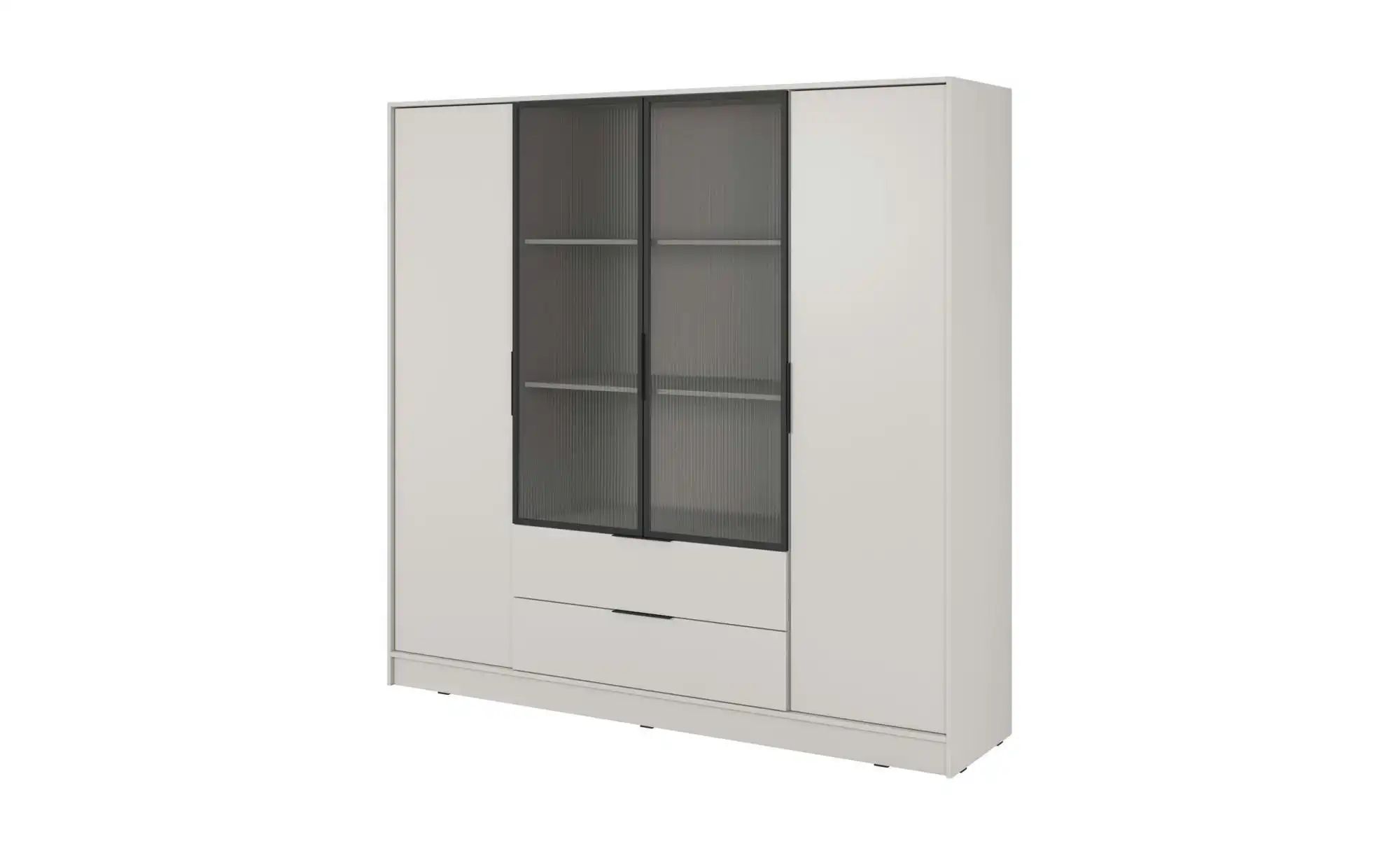 Drehtürenschrank mit 2 Schubladen Lyke ¦ beige ¦ Maße (cm): B: 206 H: 200 S günstig online kaufen