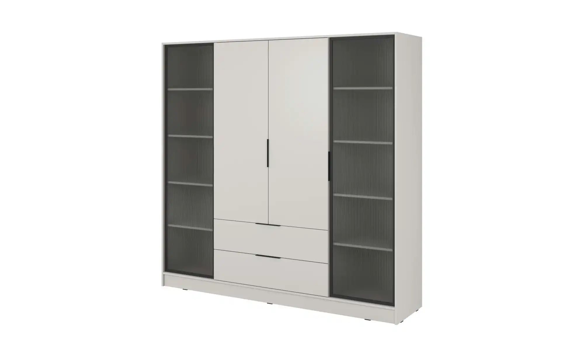 Drehtürenschrank mit 2 Schubladen Lyke ¦ beige ¦ Maße (cm): B: 206 H: 200 S günstig online kaufen