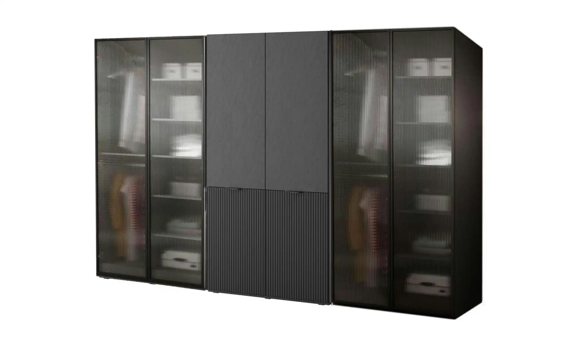Drehtürenschrank 303 cm breit Sandbox ¦ schwarz ¦ Maße (cm): B: 303 H: 200 günstig online kaufen