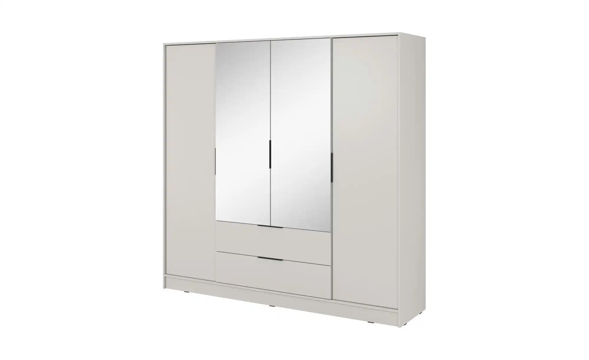 Drehtürenschrank 206 cm breit Lyke ¦ beige ¦ Maße (cm): B: 206 H: 200 Schrä günstig online kaufen