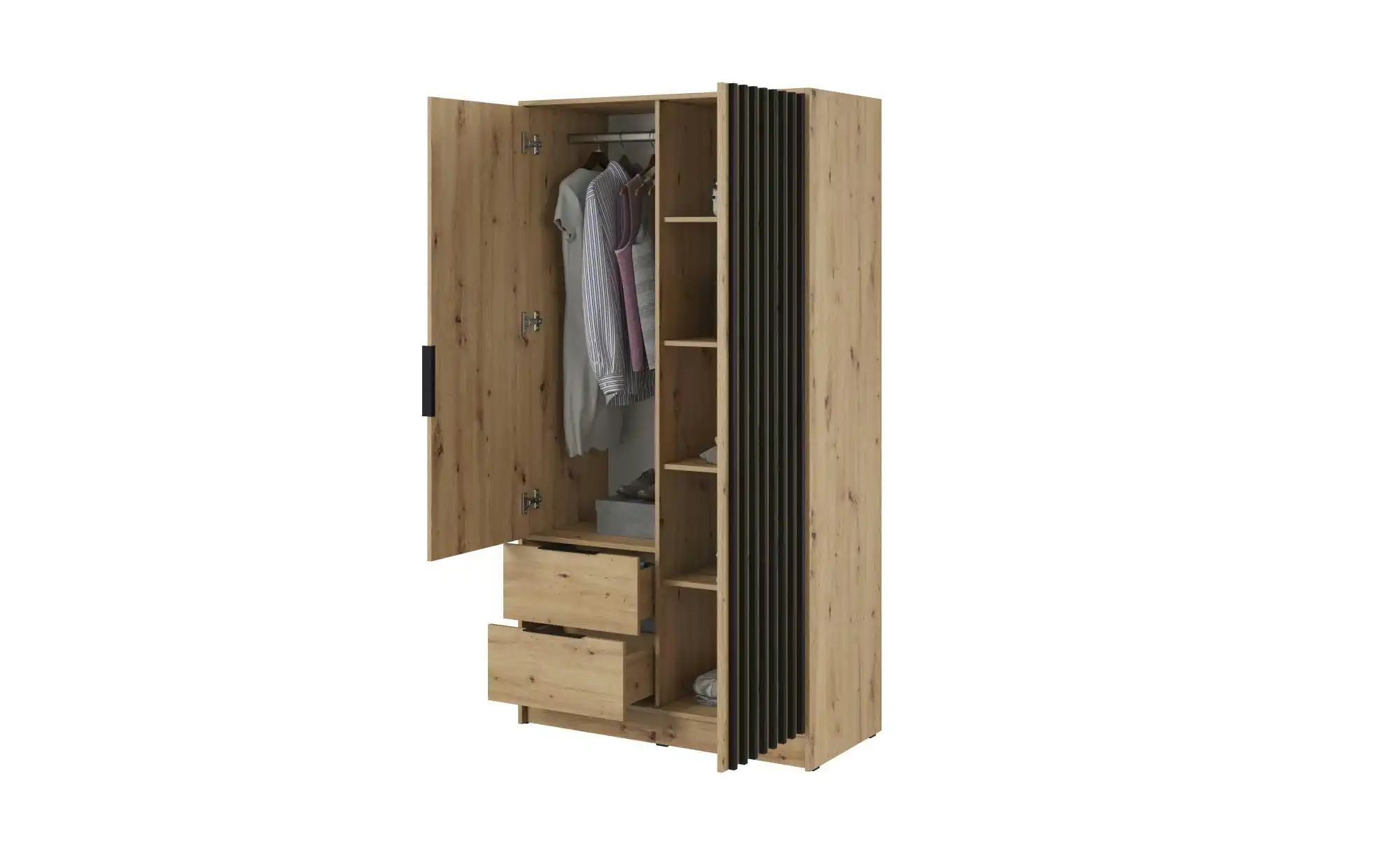 Thumbnail - Drehtürenschrank  Nelly ¦ braun ¦ Maße (cm): B: 105 H: 200 Schränke > Kleiderschränke > Drehtürenschränke - Höffner