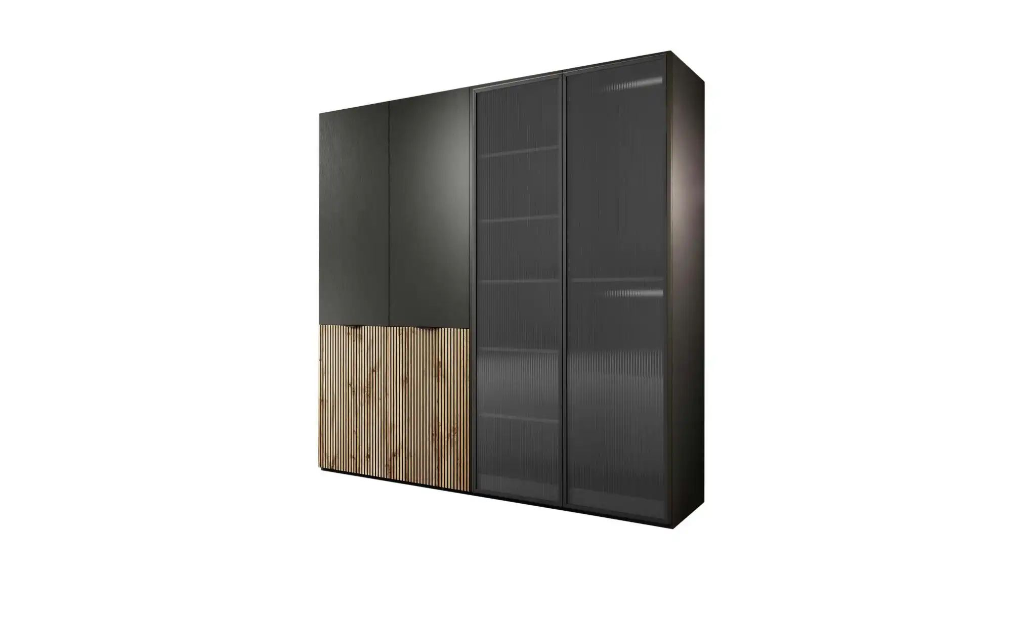 Drehtürenschrank  Sandbox ¦ schwarz ¦ Maße (cm): B: 202 H: 200 Schränke > K günstig online kaufen