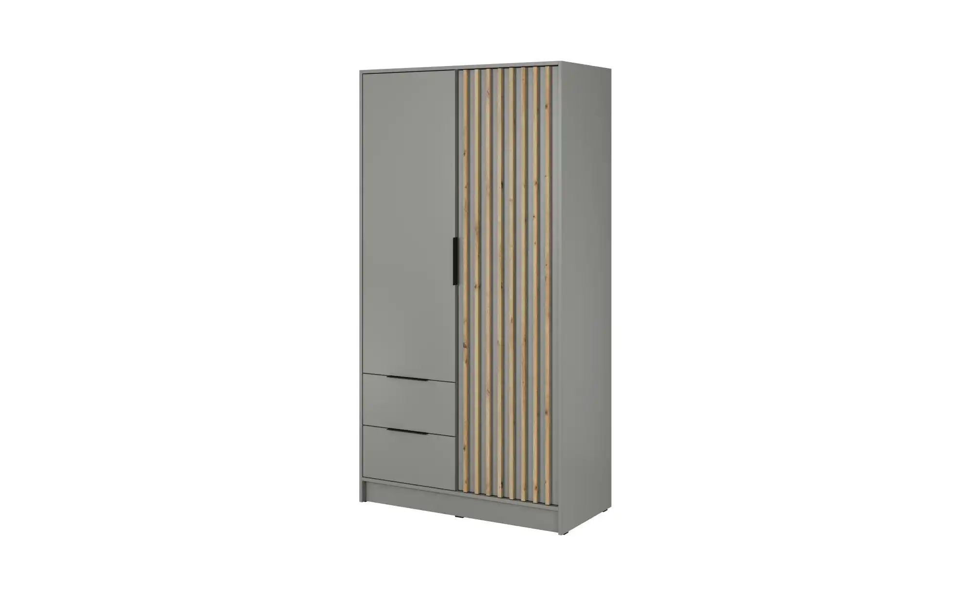 Drehtürenschrank  Nelly ¦ grau ¦ Maße (cm): B: 105 H: 200 Schränke > Kleide günstig online kaufen