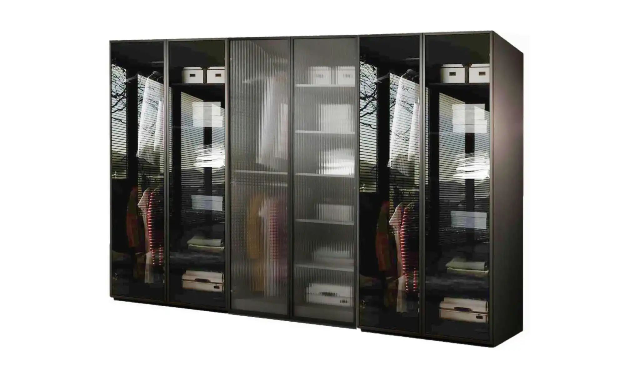 Drehtürenschrank  Sandbox ¦ schwarz ¦ Maße (cm): B: 303 H: 200 Schränke > K günstig online kaufen