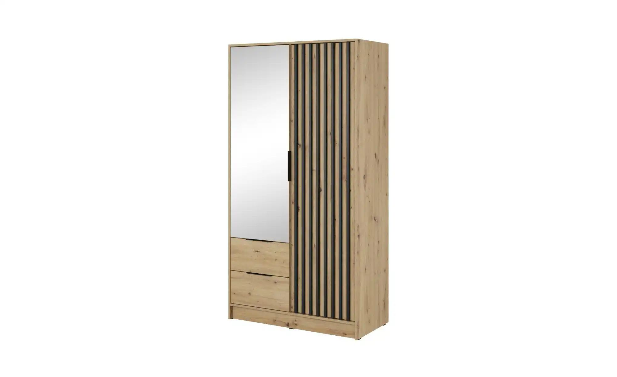 Drehtürenschrank  Nelly ¦ braun ¦ Maße (cm): B: 105 H: 200 Schränke > Kleid günstig online kaufen