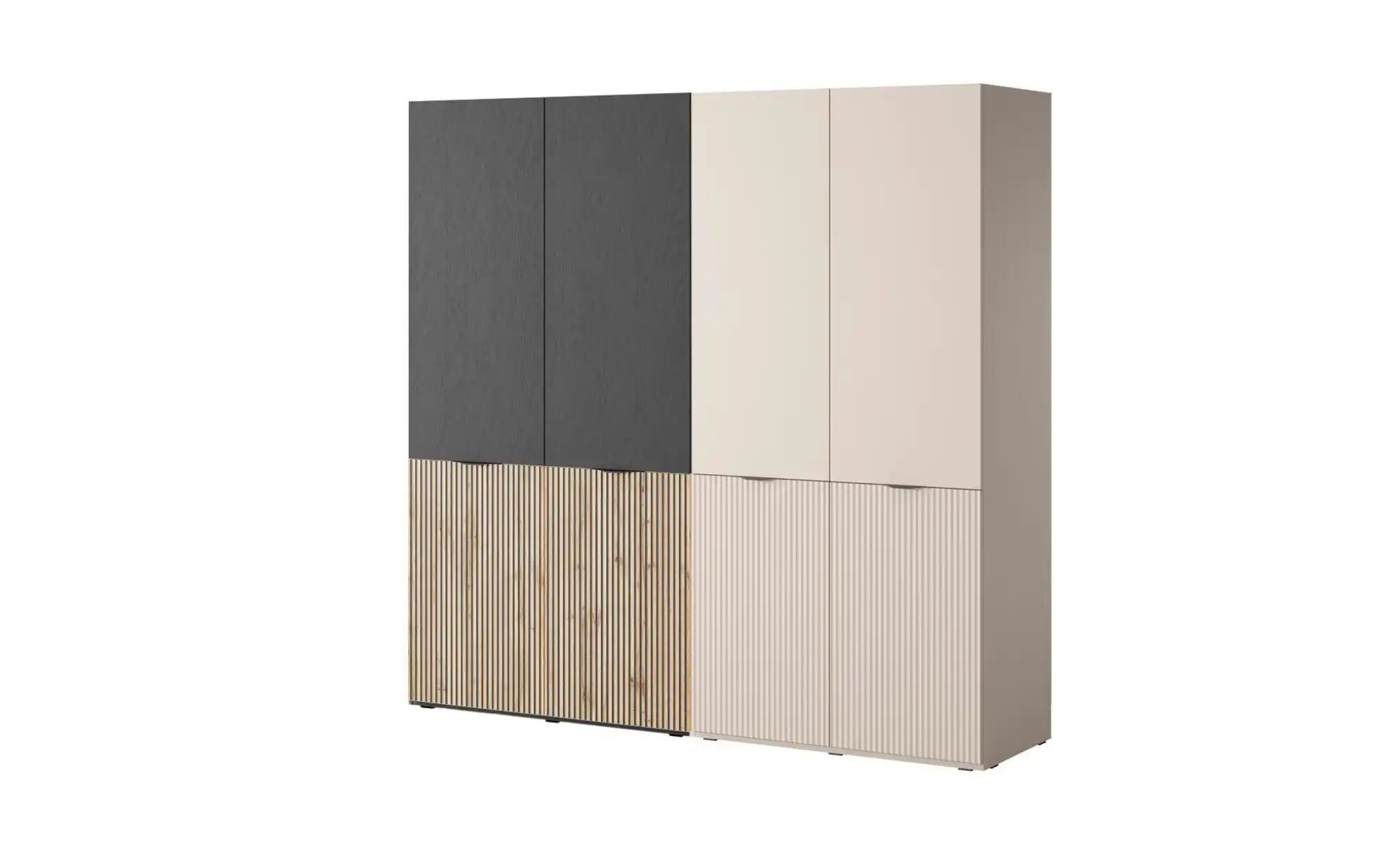Drehtürenschrank  Sandbox ¦ beige ¦ Maße (cm): B: 202 H: 200 Schränke > Kle günstig online kaufen
