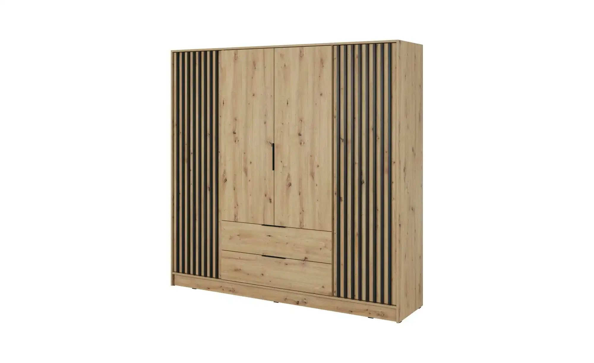 Drehtürenschrank  Nelly ¦ braun ¦ Maße (cm): B: 206 H: 200 Schränke > Kleid günstig online kaufen