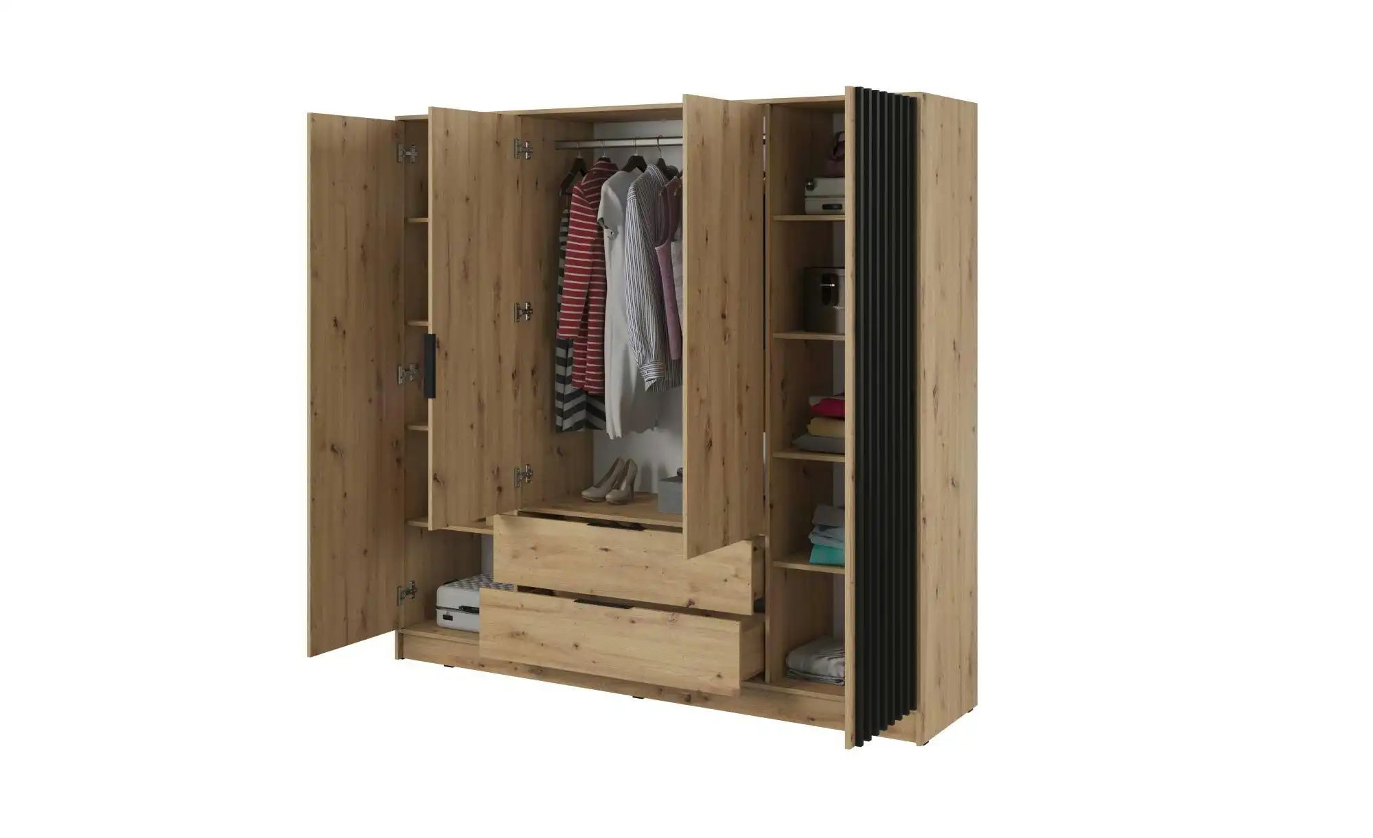 Thumbnail - Drehtürenschrank  Nelly ¦ braun ¦ Maße (cm): B: 206 H: 200 Schränke > Kleiderschränke > Drehtürenschränke - Höffner