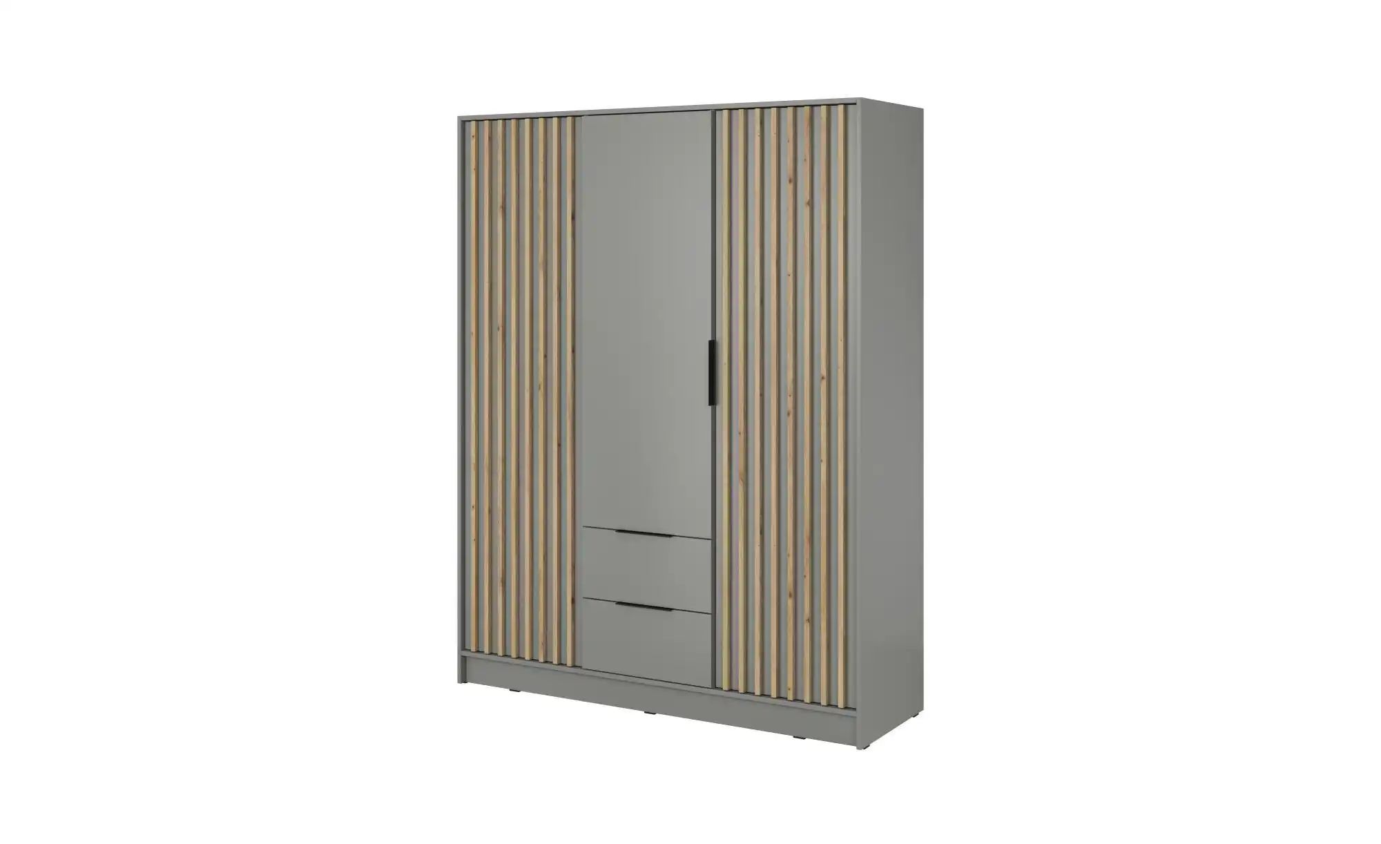 Drehtürenschrank  Nelly ¦ grau ¦ Maße (cm): B: 155 H: 200 Schränke > Kleide günstig online kaufen