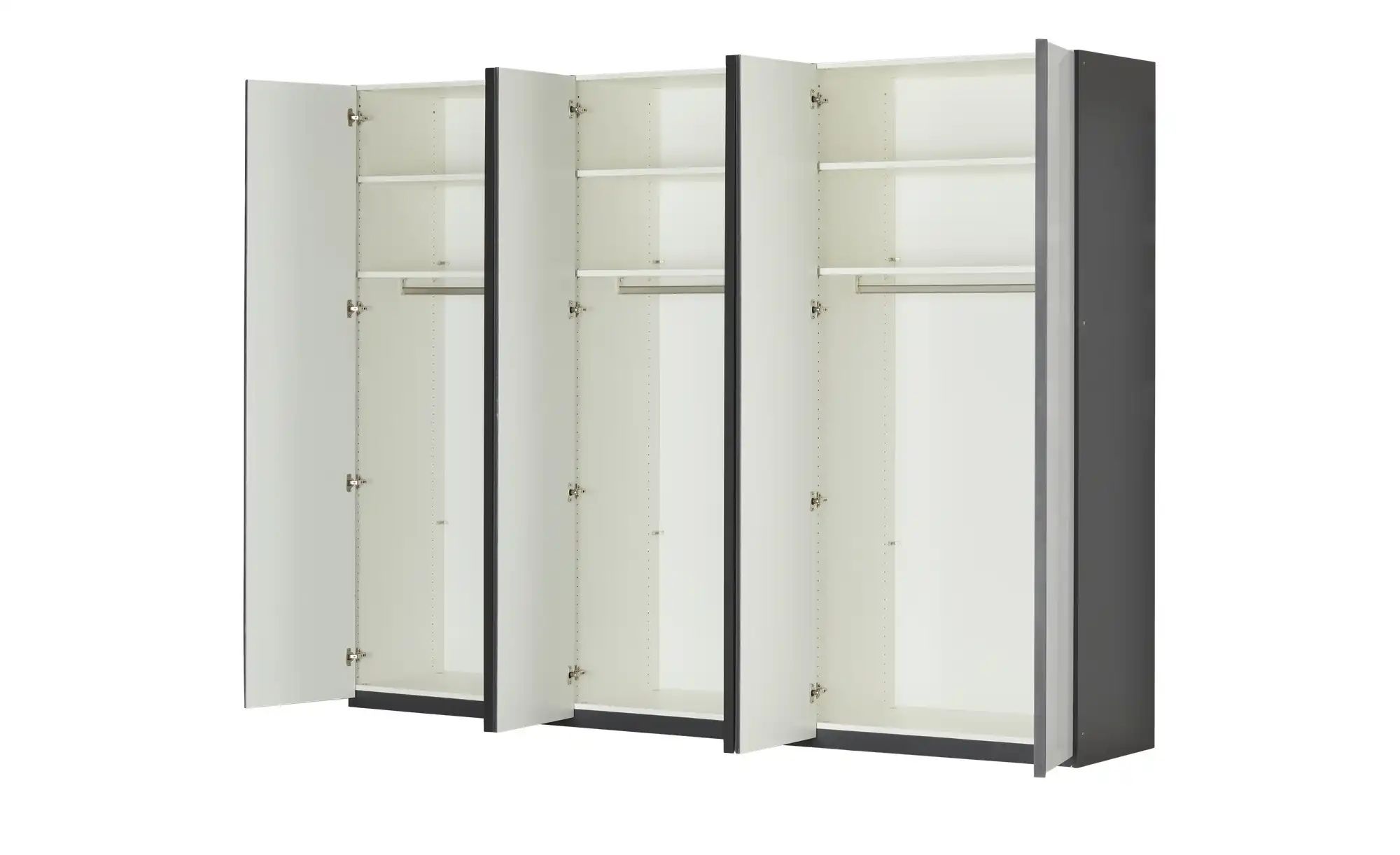 Thumbnail - Drehtürenschrank Glassystem ¦ grau ¦ Maße (cm): B: 269,2 H: 229,2 T: 59.5 Schränke > Kleiderschränke > Drehtürenschränk...