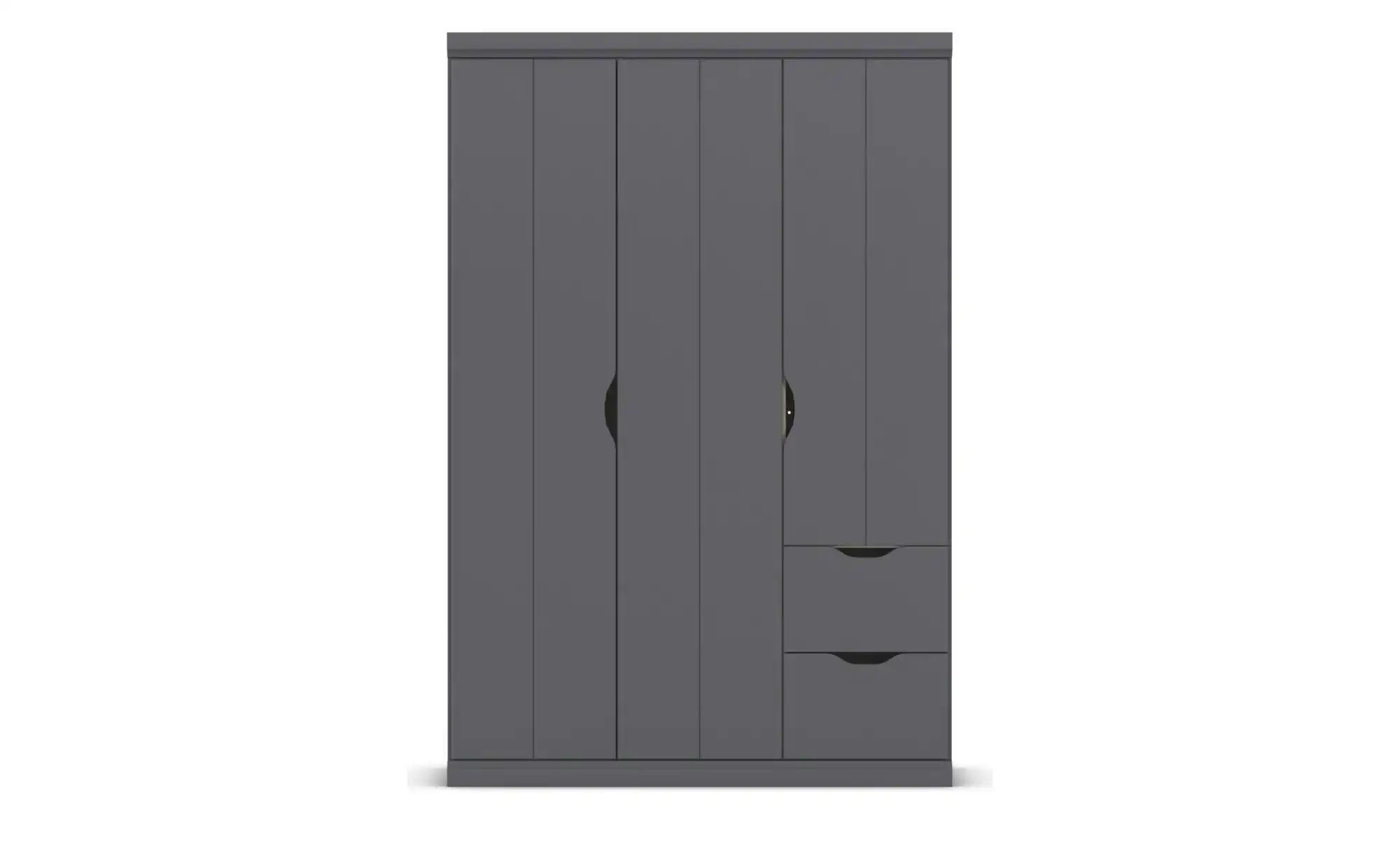 Kleiderschrank mit Schubladen Frieda ¦ grau ¦ Maße (cm): B: 136 H: 203 Schr günstig online kaufen