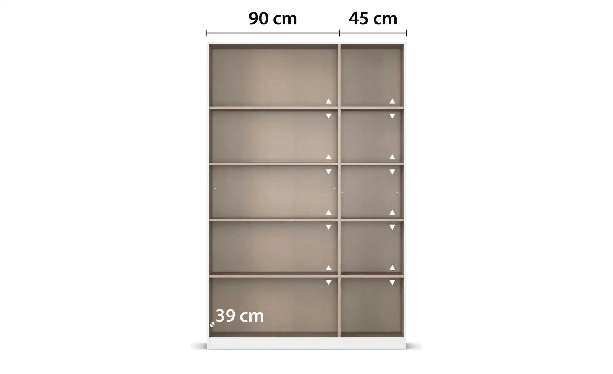 Thumbnail - Spiegelschrank mit Einlegeböden Acero ¦ verspiegelt ¦ Maße (cm): B: 136 H: 210 Schränke > Kleiderschränke > Drehtürensch...