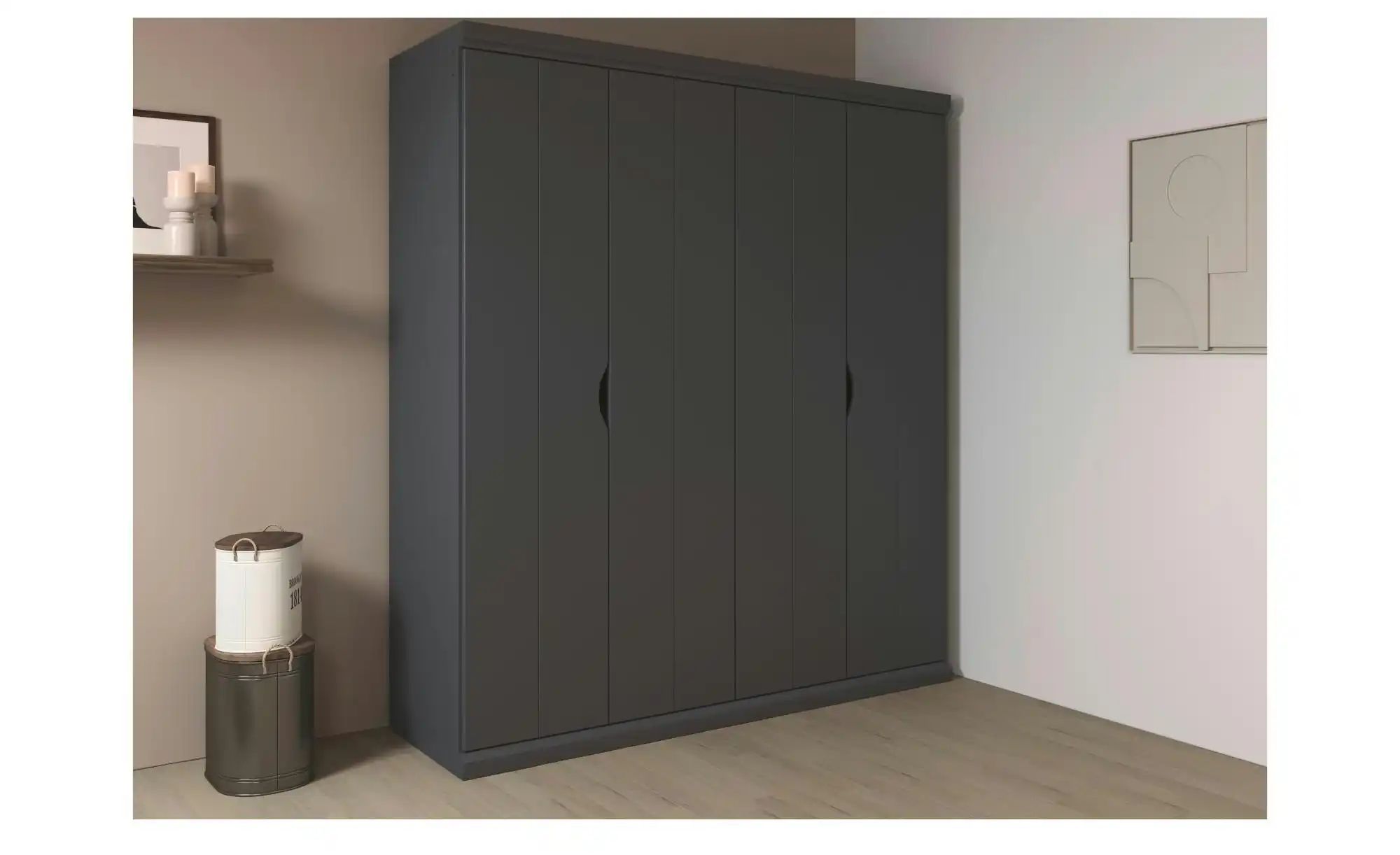 Thumbnail - Kleiderschrank  Frieda ¦ grau ¦ Maße (cm): B: 181 H: 203 Schränke > Kleiderschränke > Drehtürenschränke - Höffner