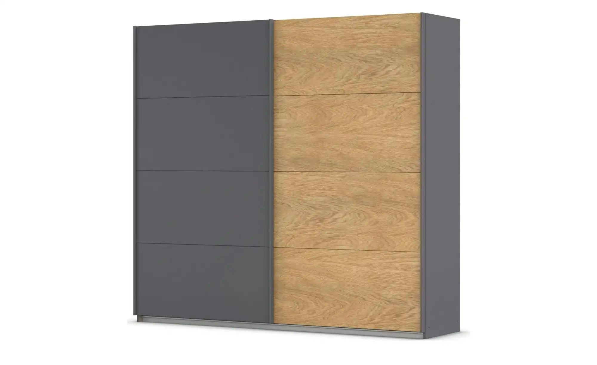 Schwebetürenschrank 2 türig Malva Extra ¦ grau ¦ Maße (cm): B: 226 H: 210 S günstig online kaufen