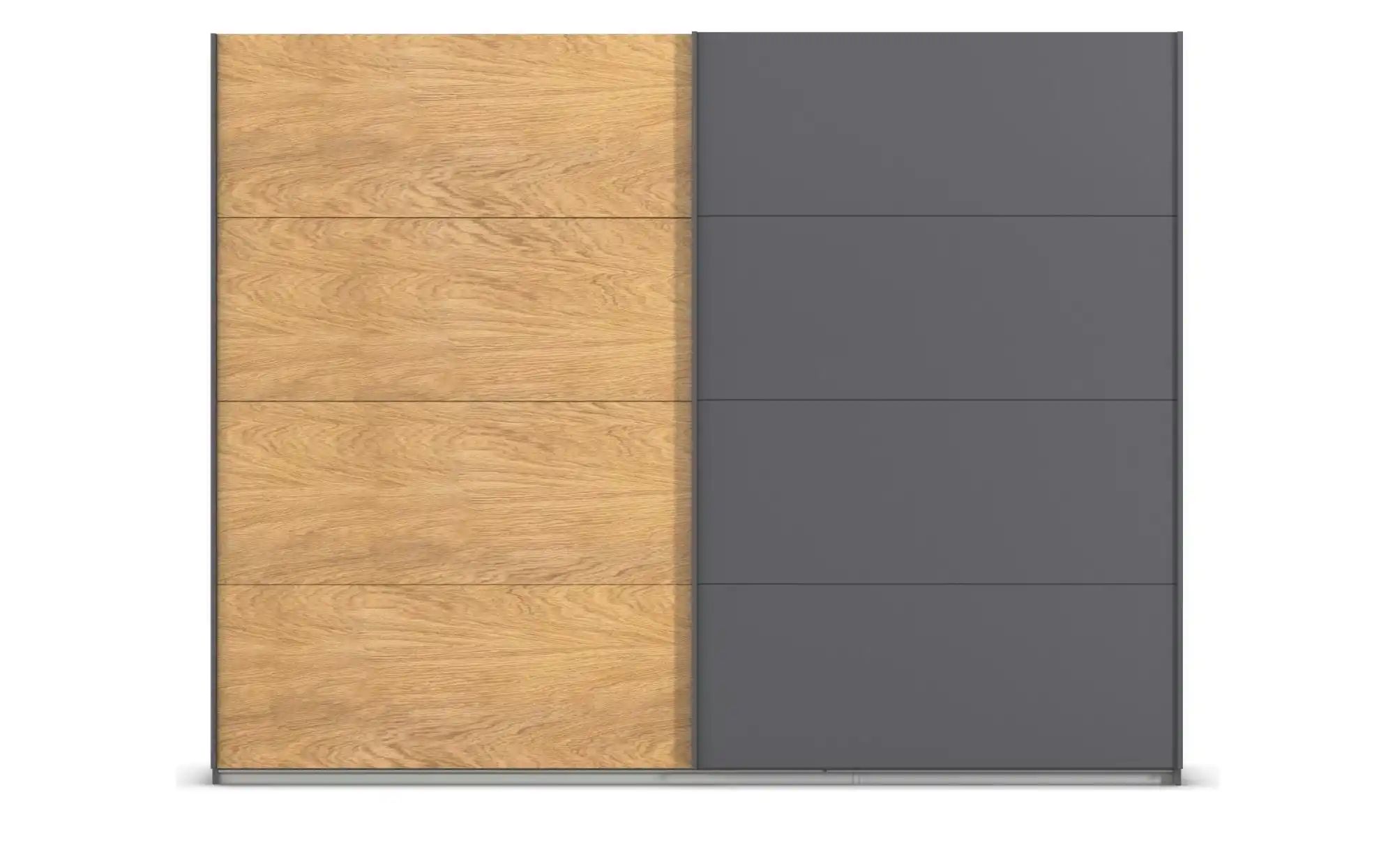 Schwebetürenschrank 2 türig Malva Extra ¦ grau ¦ Maße (cm): B: 271 H: 210 S günstig online kaufen