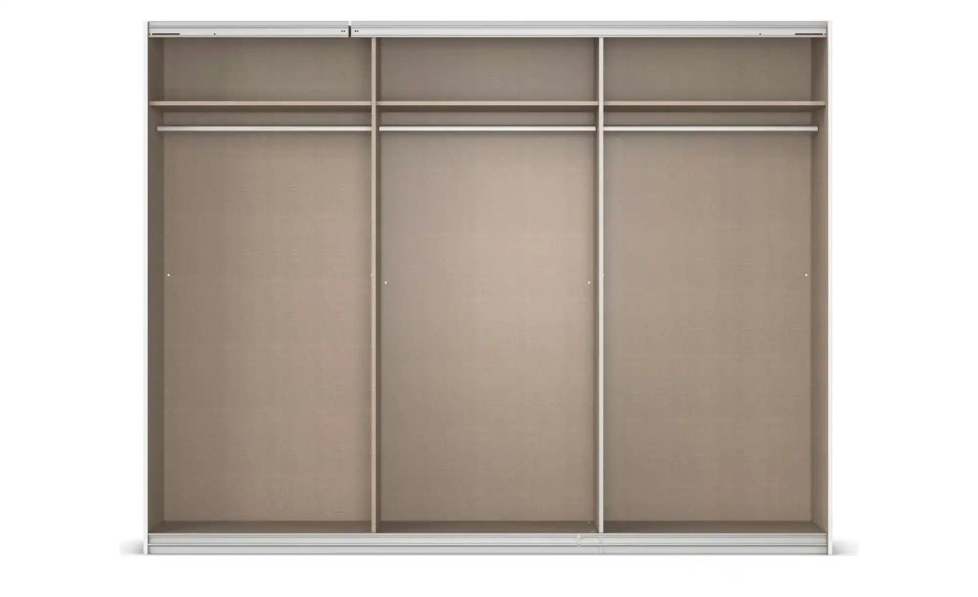 Schwebetürenschrank mit Spiegel Malva Extra ¦ grau ¦ Maße (cm): B: 271 H: 2 günstig online kaufen