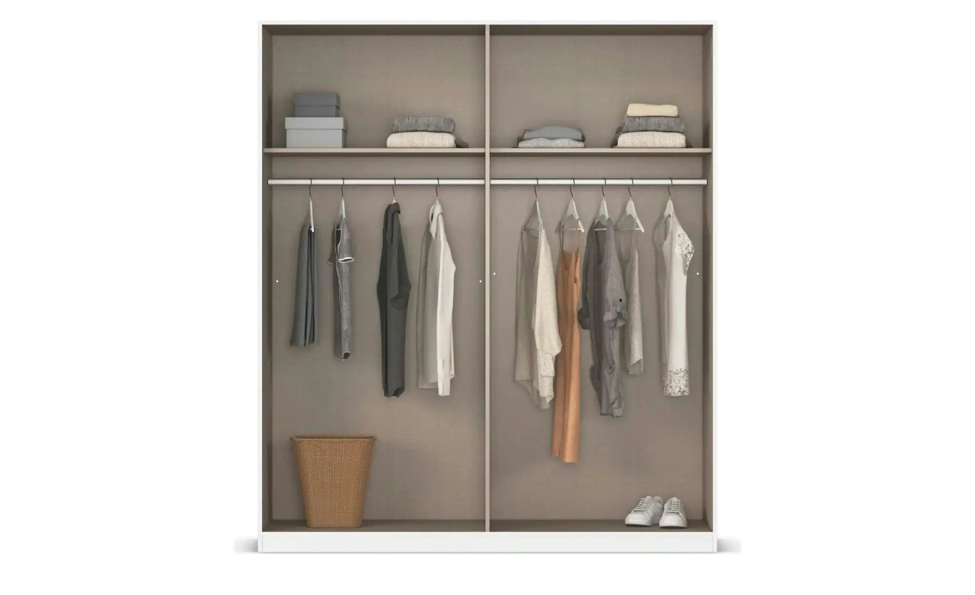 Kleiderschrank  Frieda ¦ creme ¦ Maße (cm): B: 181 H: 203 Schränke > Kleide günstig online kaufen