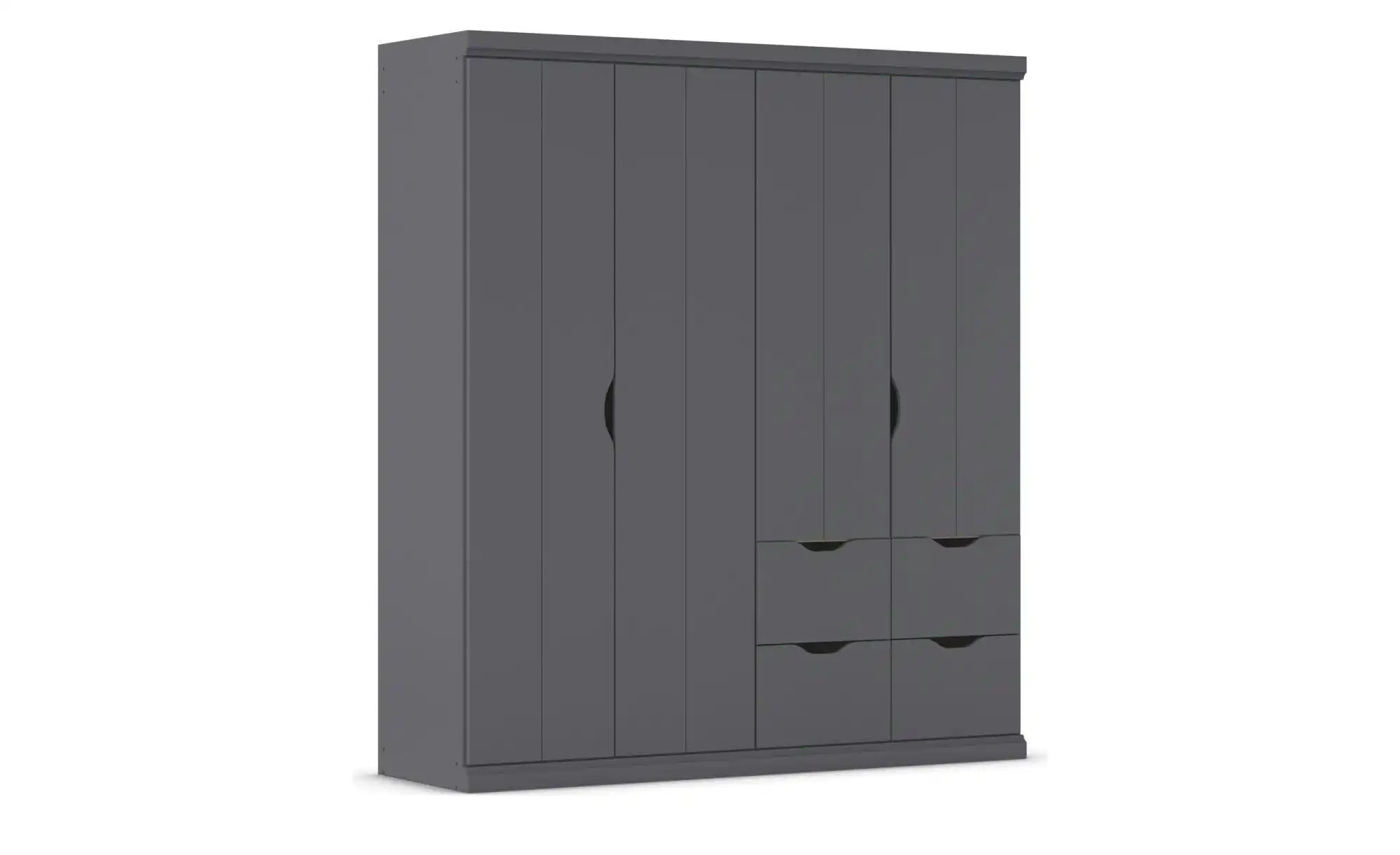 Thumbnail - Kleiderschrank mit Schubladen Frieda ¦ grau ¦ Maße (cm): B: 181 H: 203 Schränke > Kleiderschränke > Drehtürenschränke - ...