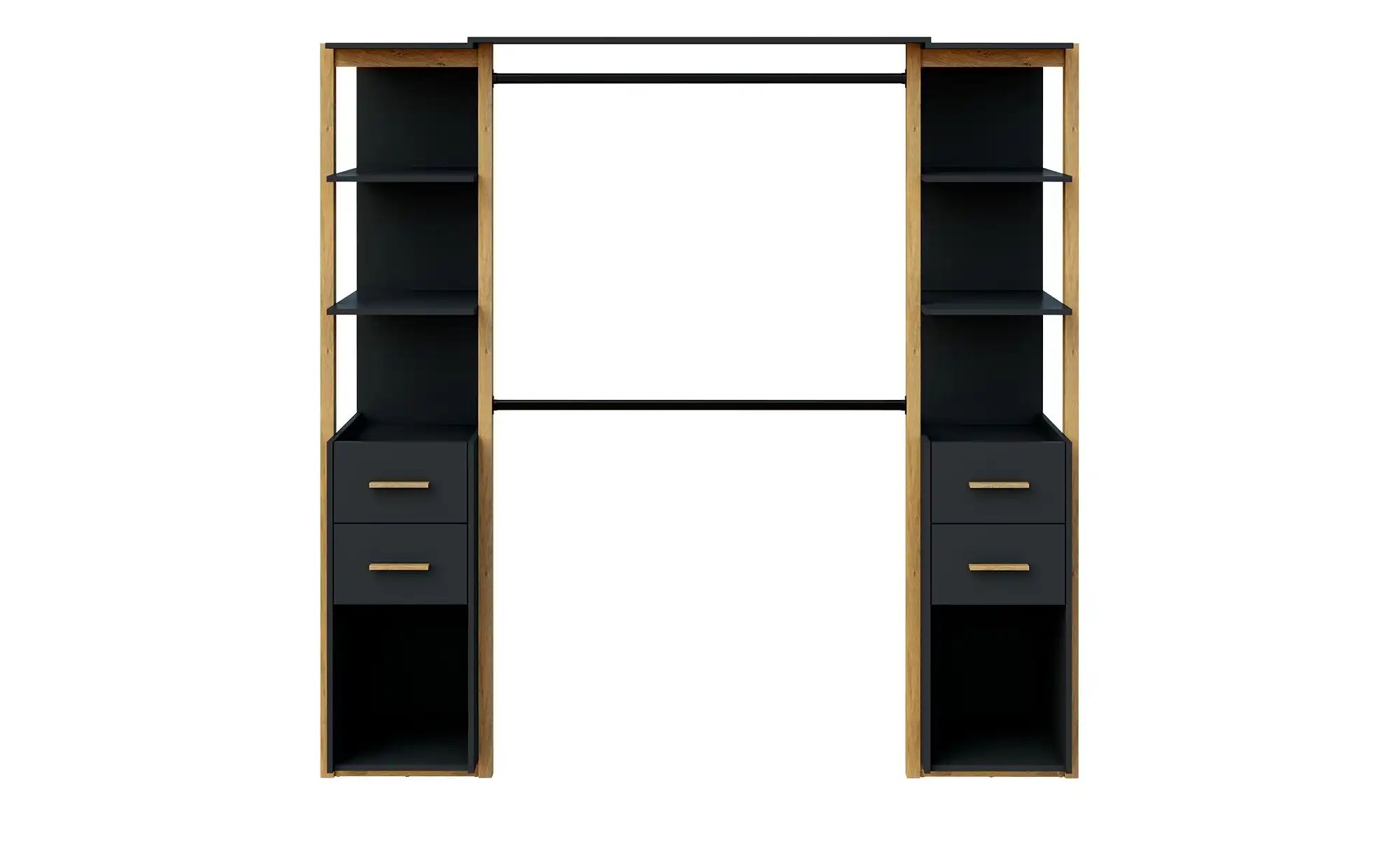 Offener Kleiderschrank  Kendal ¦ grau ¦ Maße (cm): B: 202,6 H: 205 T: 46.0 günstig online kaufen