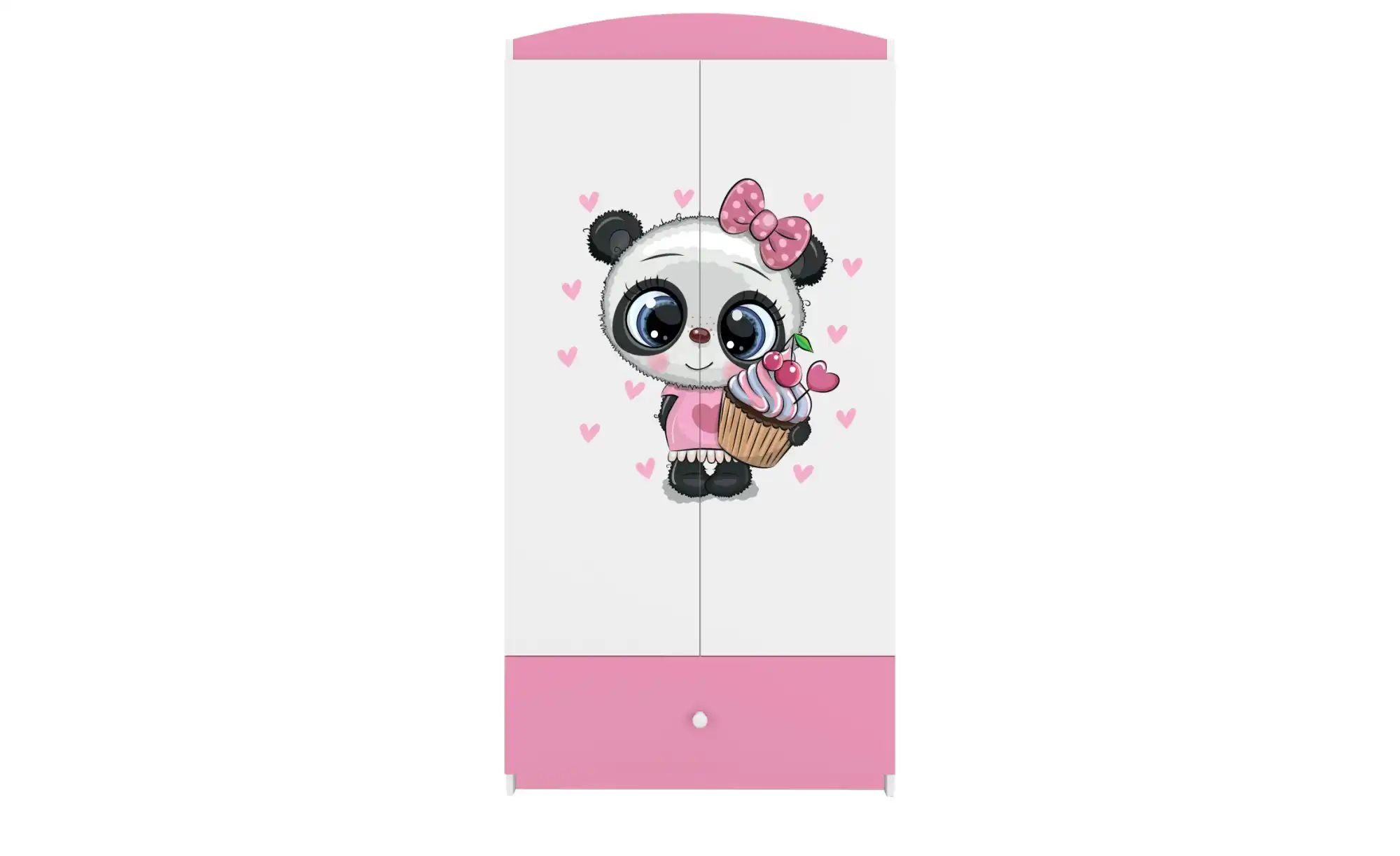 Kleiderschrank  Panda ¦ rosa/pink ¦ Maße (cm): B: 90 H: 181,2 Schränke > Kl günstig online kaufen
