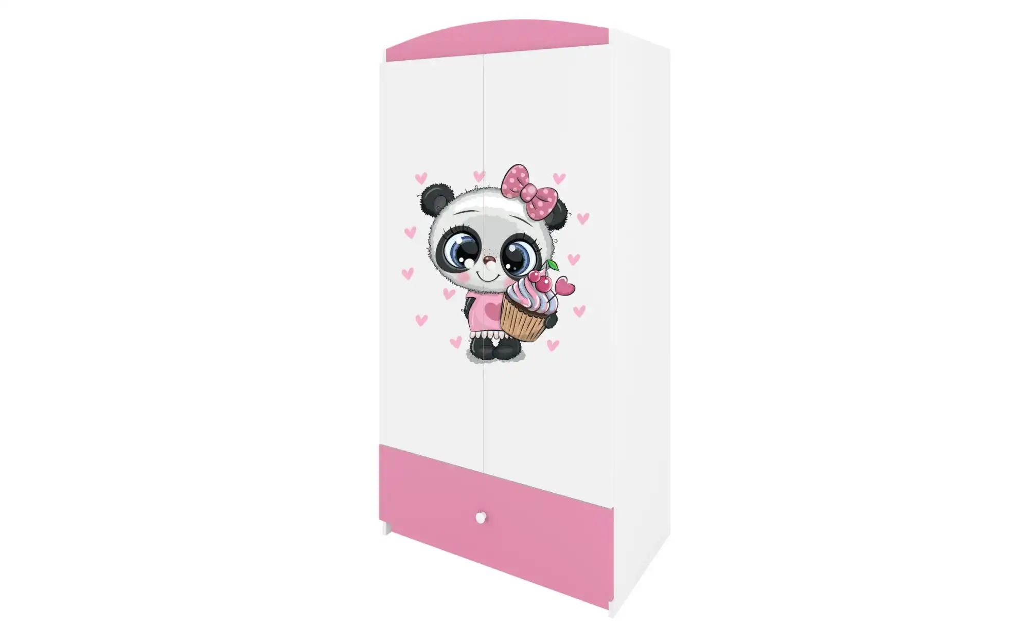 Kleiderschrank  Panda ¦ rosa/pink ¦ Maße (cm): B: 90 H: 181,2 Schränke > Kl günstig online kaufen