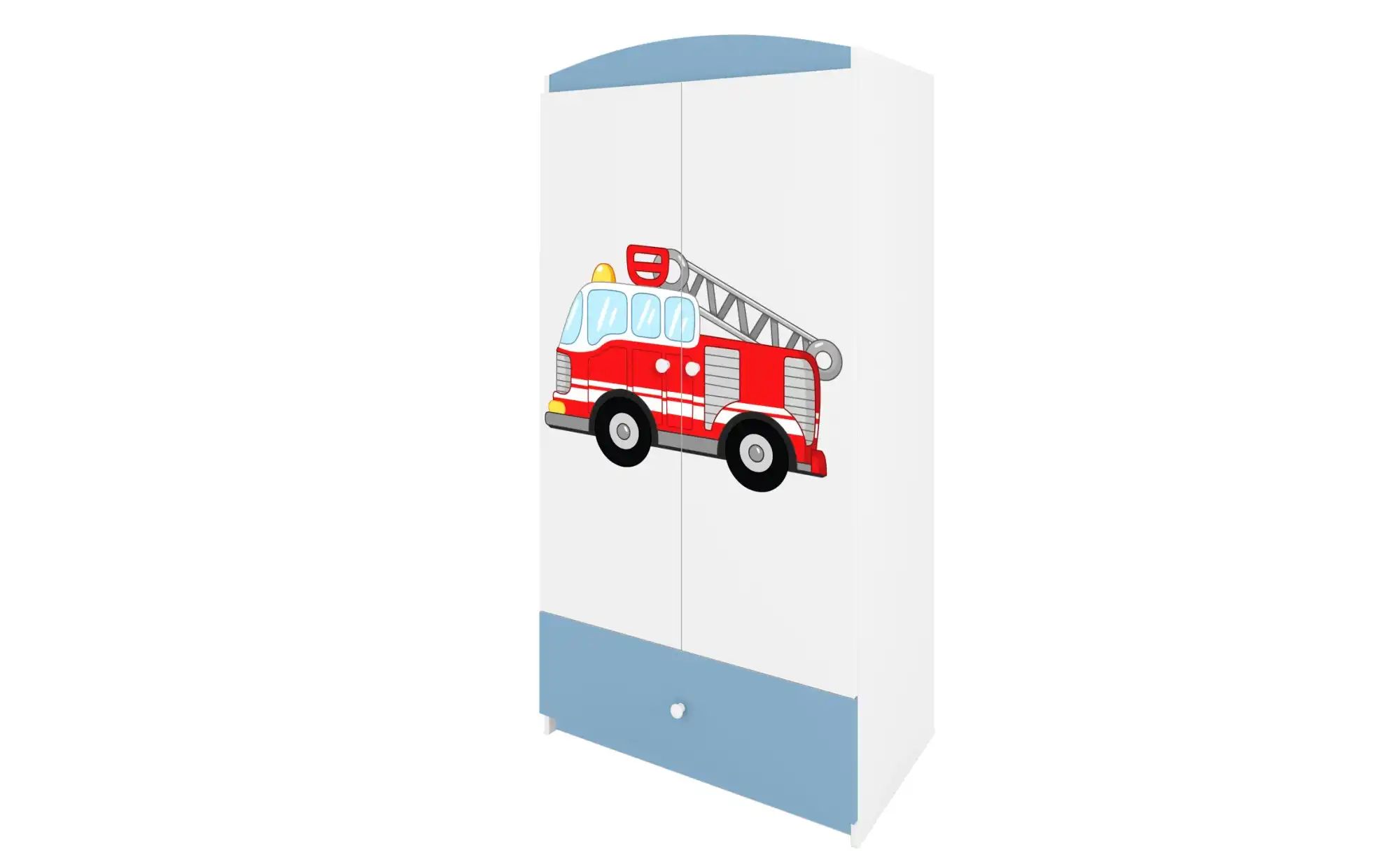 Kleiderschrank  Feuerwehr ¦ blau ¦ Maße (cm): B: 90 H: 181,2 Schränke > Kle günstig online kaufen