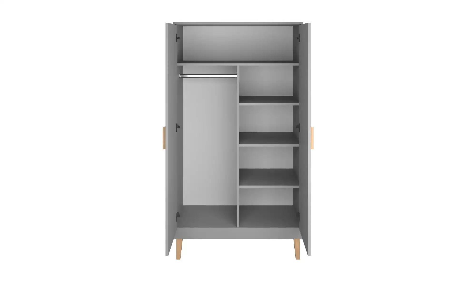 Thumbnail - Kleiderschrank Kubi ¦ grau ¦ Maße (cm): B: 55 H: 184 Schränke > Kleiderschränke > Drehtürenschränke - Höffner