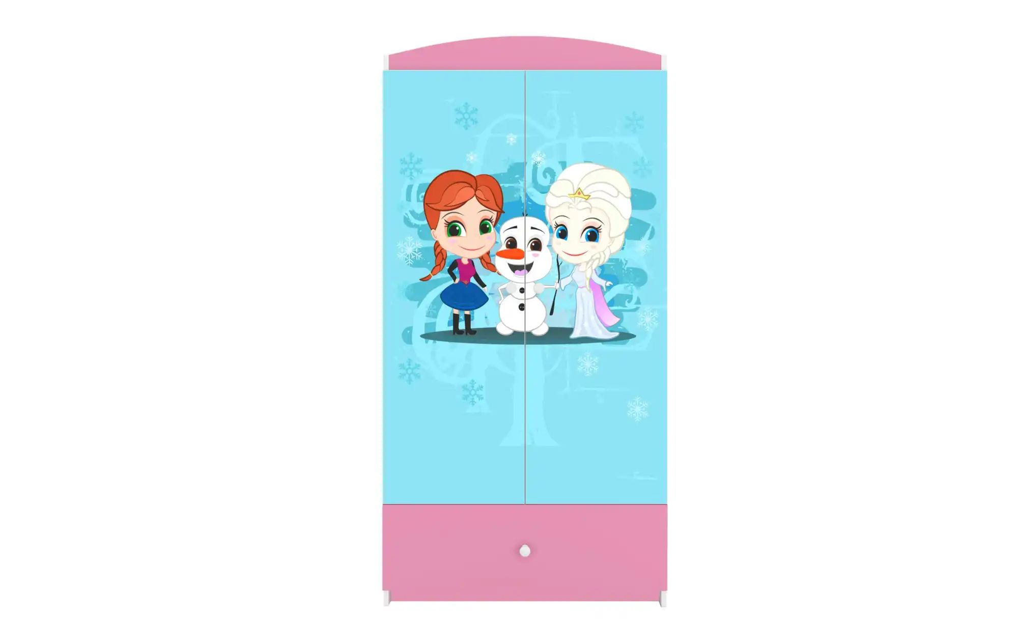 Thumbnail - Kleiderschrank Eiskönigin ¦ rosa/pink ¦ Maße (cm): B: 52 H: 181,2 Schränke > Kleiderschränke > Drehtürenschränke - Höff...