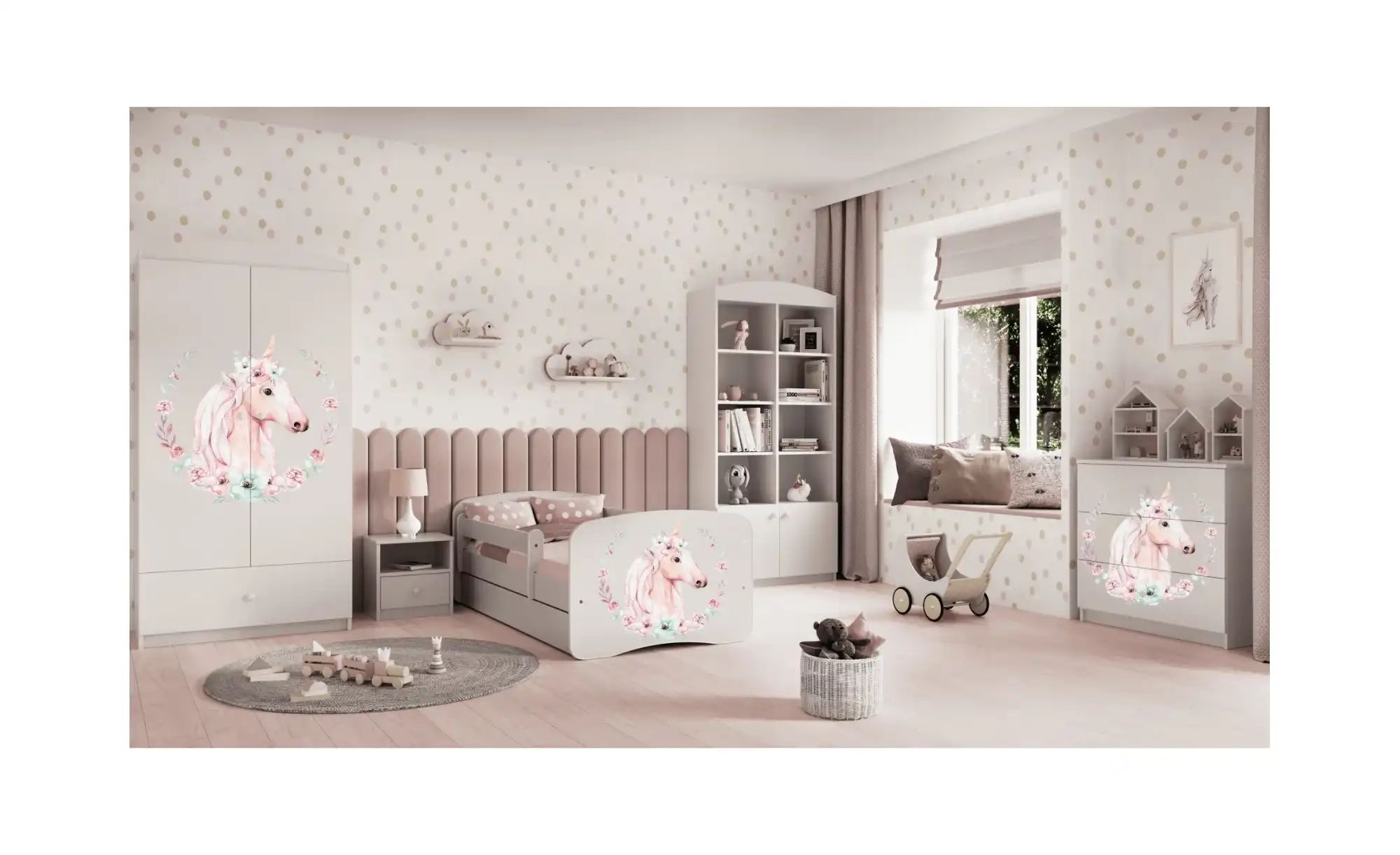 Thumbnail - Kleiderschrank Pferd ¦ weiß ¦ Maße (cm): B: 52 H: 181,2 Schränke > Kleiderschränke > Drehtürenschränke - Höffner