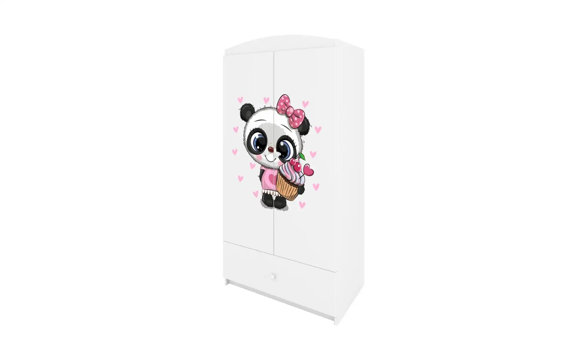 Kleiderschrank  Panda ¦ weiß ¦ Maße (cm): B: 90 H: 181,2 Schränke > Kleider günstig online kaufen
