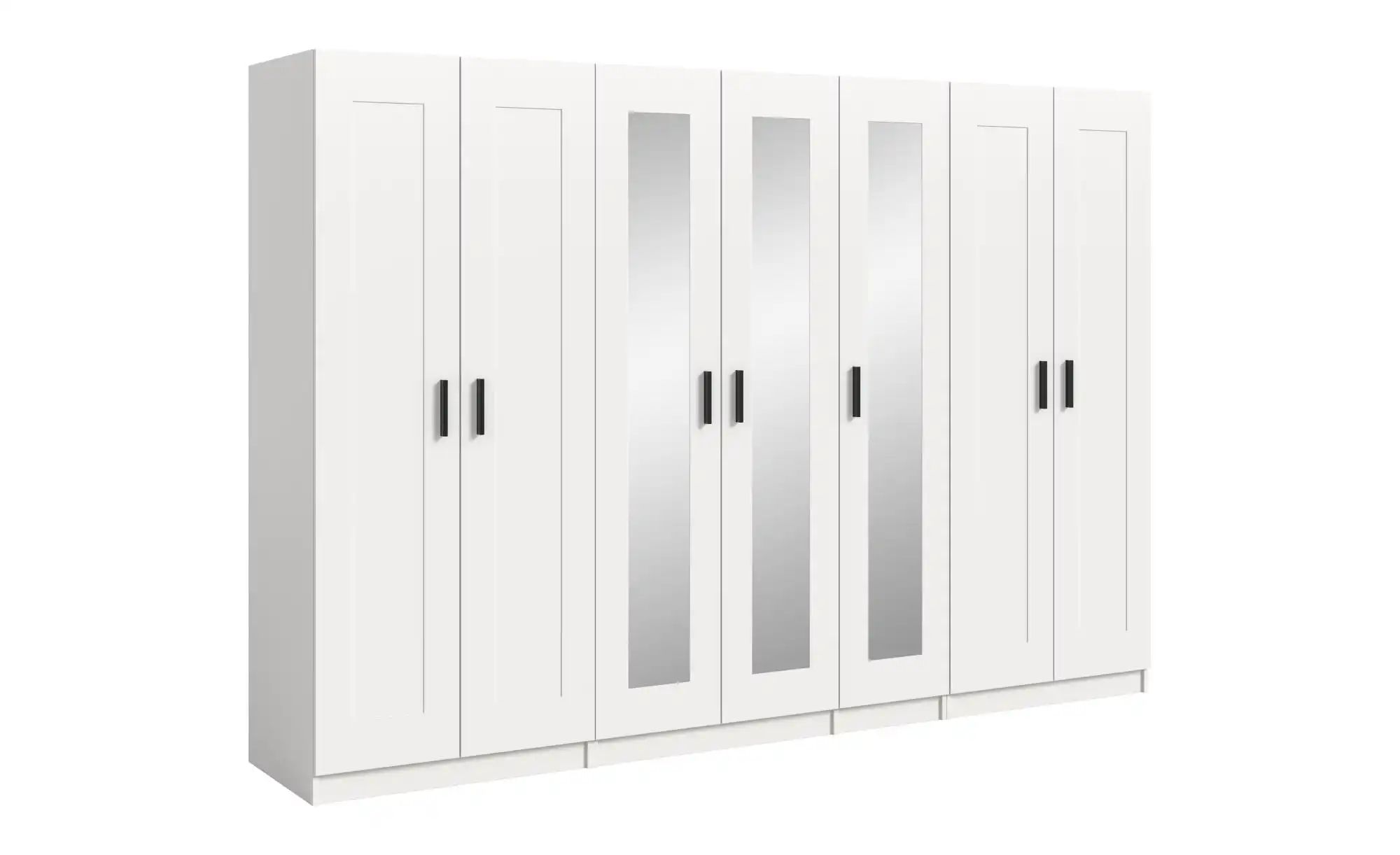Kleiderschrank Vellow ¦ weiß ¦ Maße (cm): B: 280 H: 194 Schränke > Kleiderschränke > Drehtürenschränke - Höffner