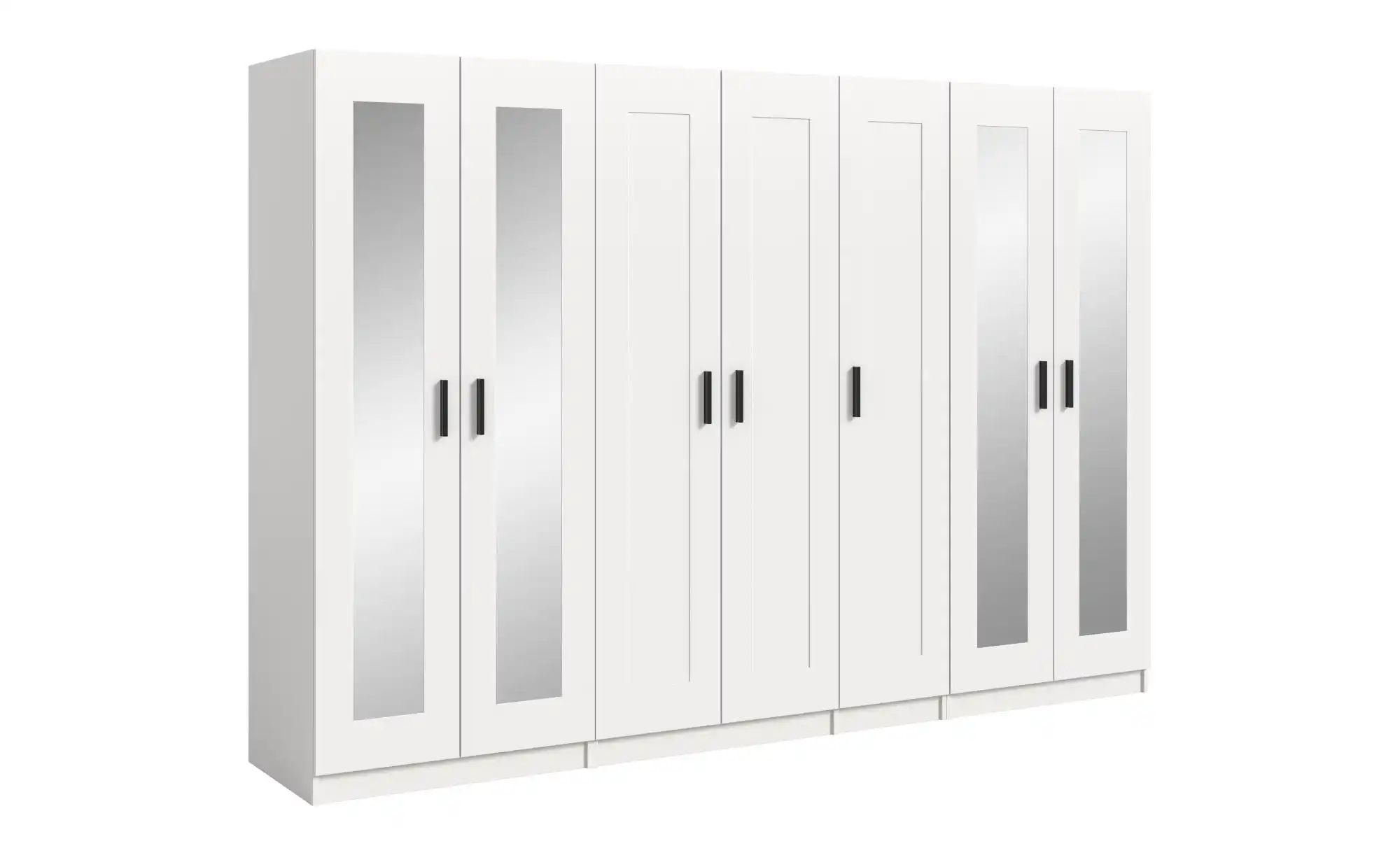 Kleiderschrank Vellow ¦ weiß ¦ Maße (cm): B: 280 H: 194 Schränke > Kleiderschränke > Drehtürenschränke - Höffner