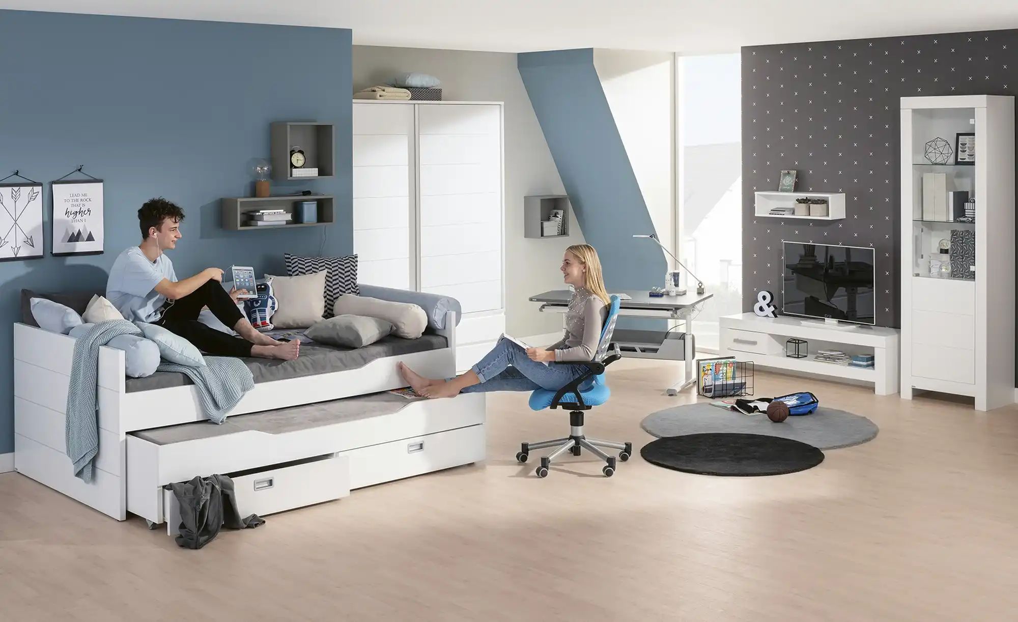 PAIDI Comfort-Rolle   ¦ blau Bettwaren > Kopfkissen > Nackenrollen & Nacken günstig online kaufen