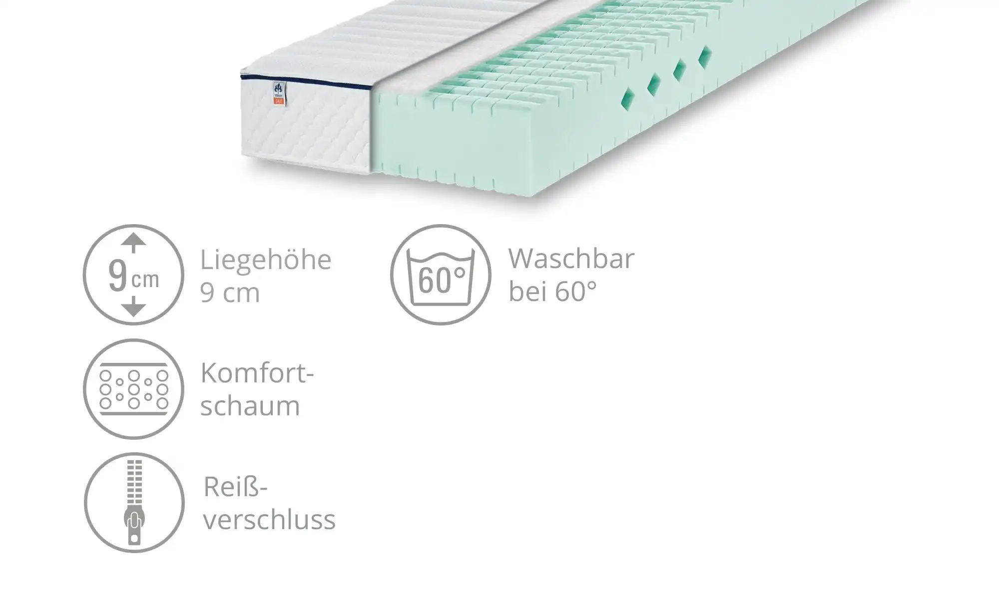 Alvi Kindermatratze  Dream ¦ weiß ¦ Maße (cm): B: 70 H: 9 Baby > Babymöbel günstig online kaufen