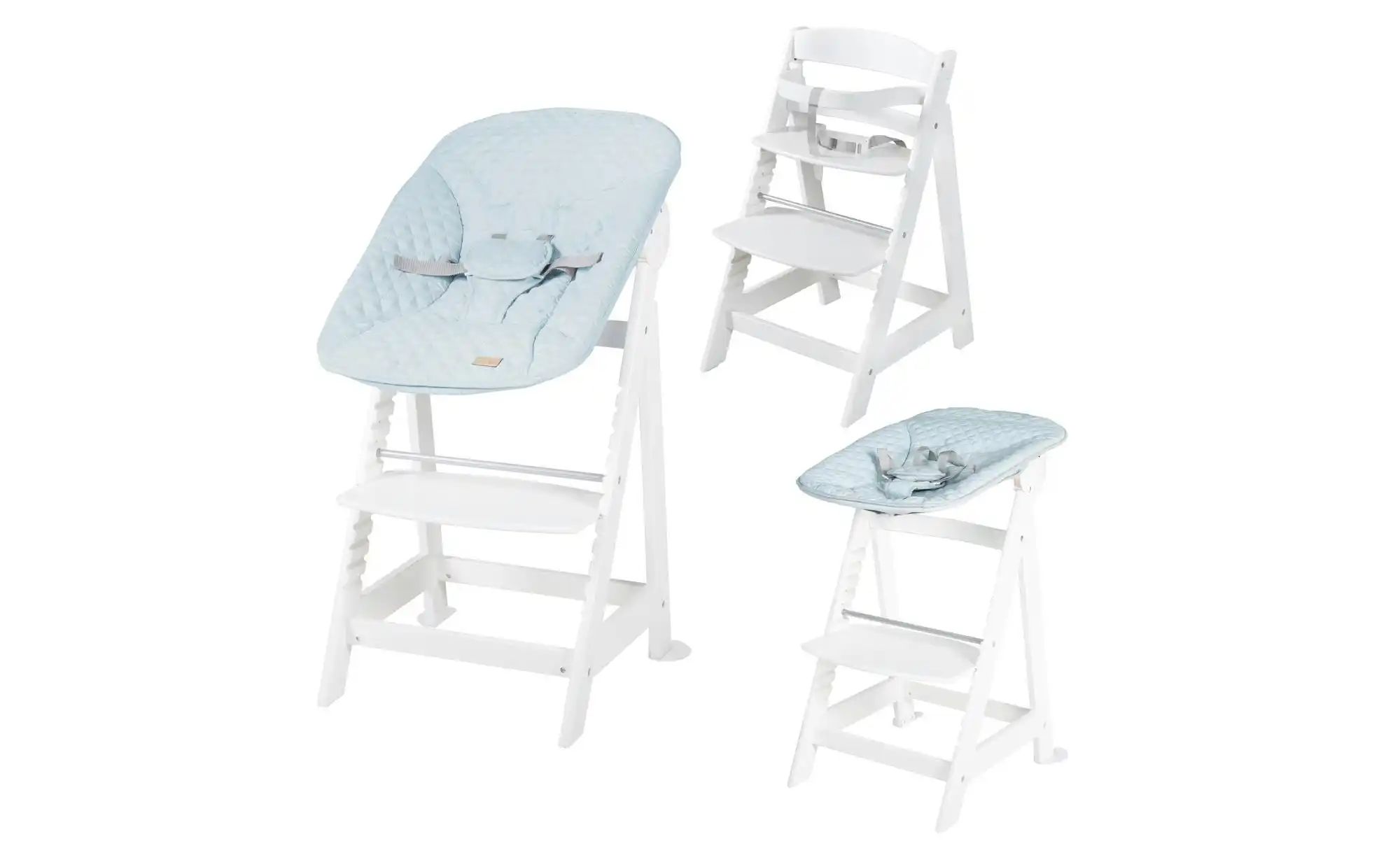 Roba Treppenhochstuhl 2in1  Born Up ¦ weiß ¦ Maße (cm): B: 46 H: 94 Baby > günstig online kaufen