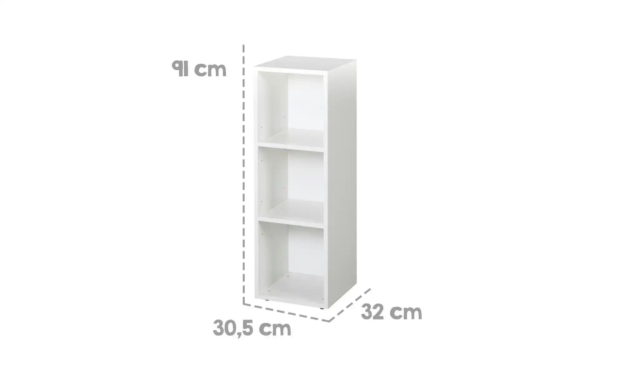 Roba Universalseitenregal Roba   ¦ weiß ¦ Maße (cm): B: 30,5 H: 91 Regale > günstig online kaufen