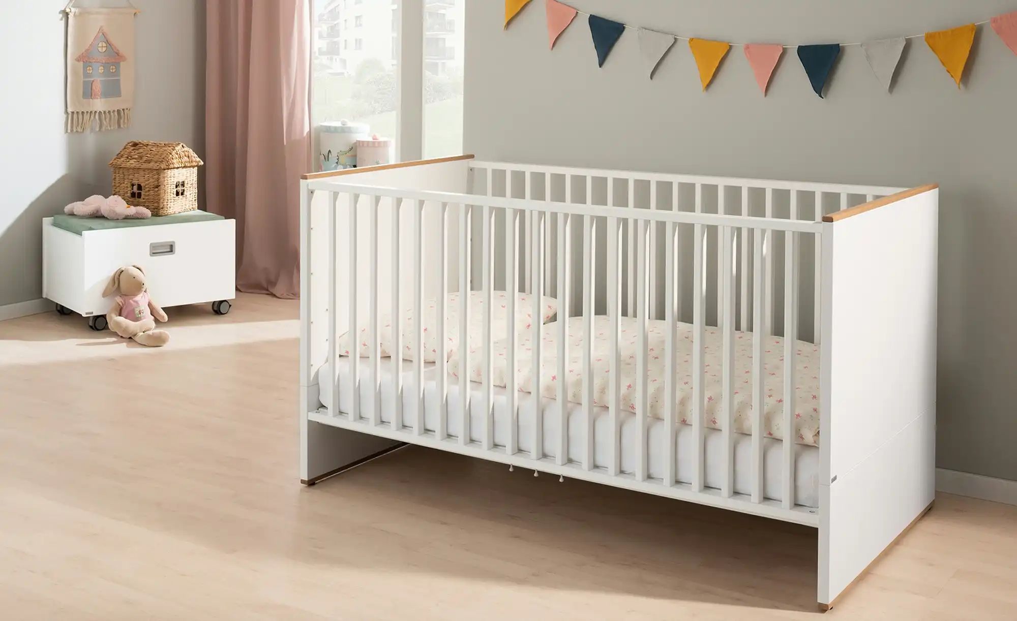 PAIDI Babybett  Lieven ¦ weiß ¦ Maße (cm): B: 76,2 H: 82,3 Baby > Babymöbel günstig online kaufen