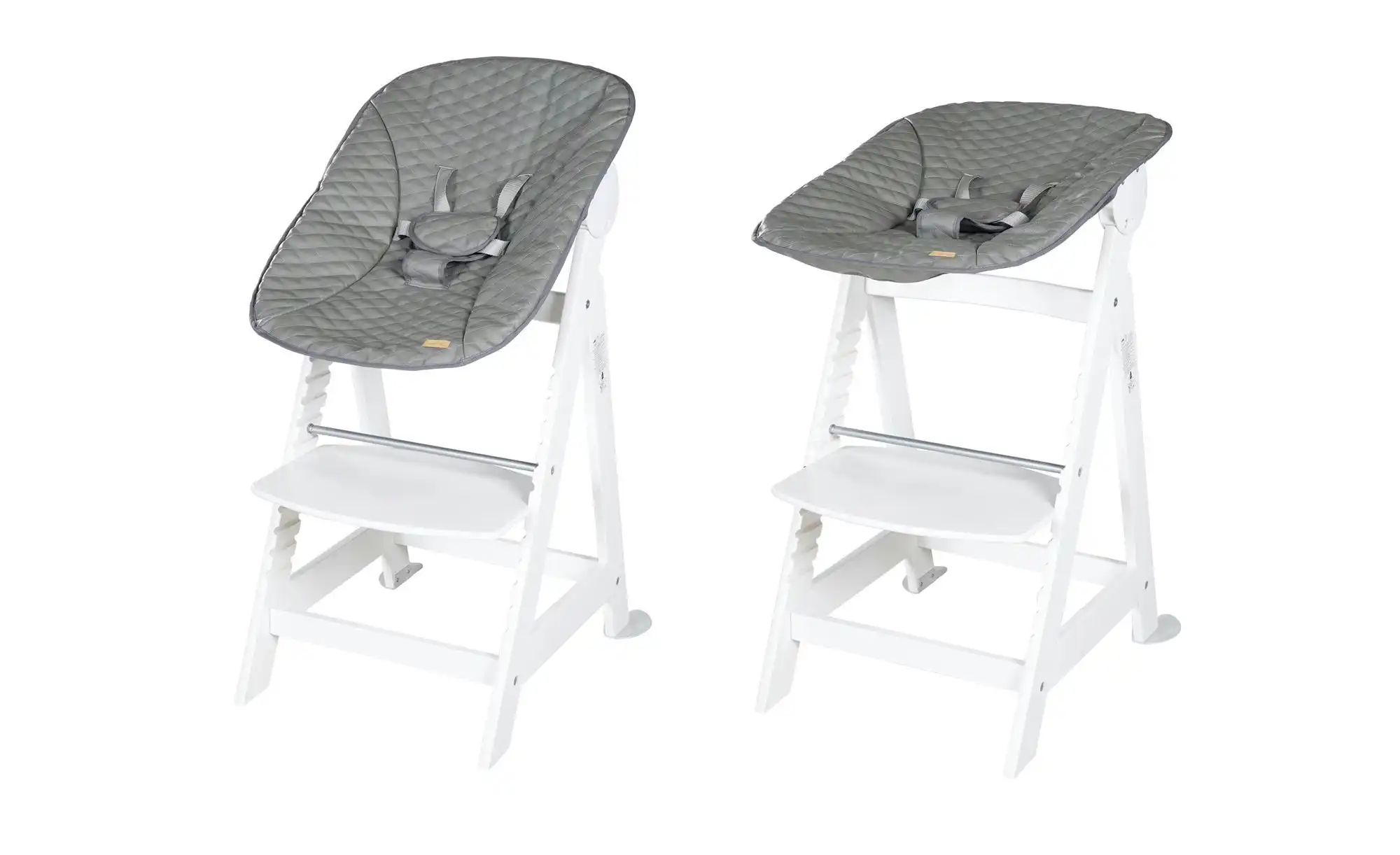 Roba Treppenhochstuhl 2in1  Born Up ¦ weiß ¦ Maße (cm): B: 46 H: 94 Baby > günstig online kaufen