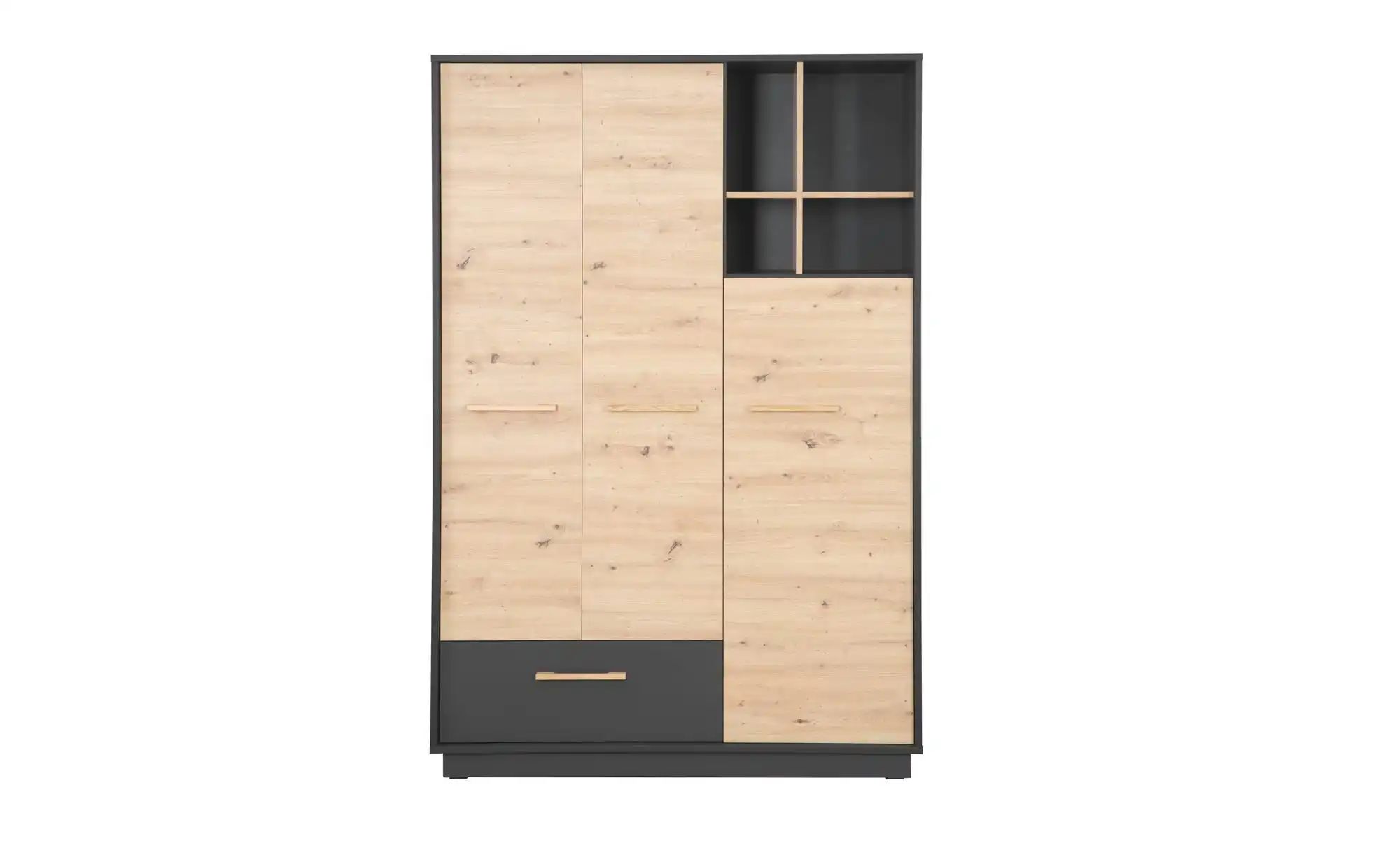 Roba Kleiderschrank Lenn   ¦ grau ¦ Maße (cm): B: 131,5 H: 195 Schränke > K günstig online kaufen