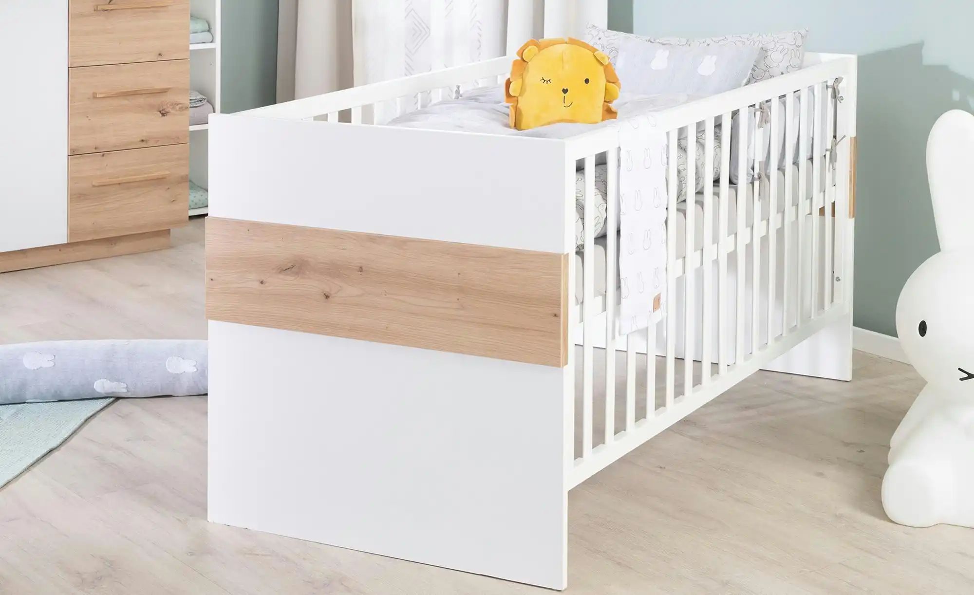 Thumbnail - Roba Kombi-Kinderbett Lion   ¦ weiß ¦ Maße (cm): B: 76 H: 82 Baby > Babymöbel > Babybetten - Höffner
