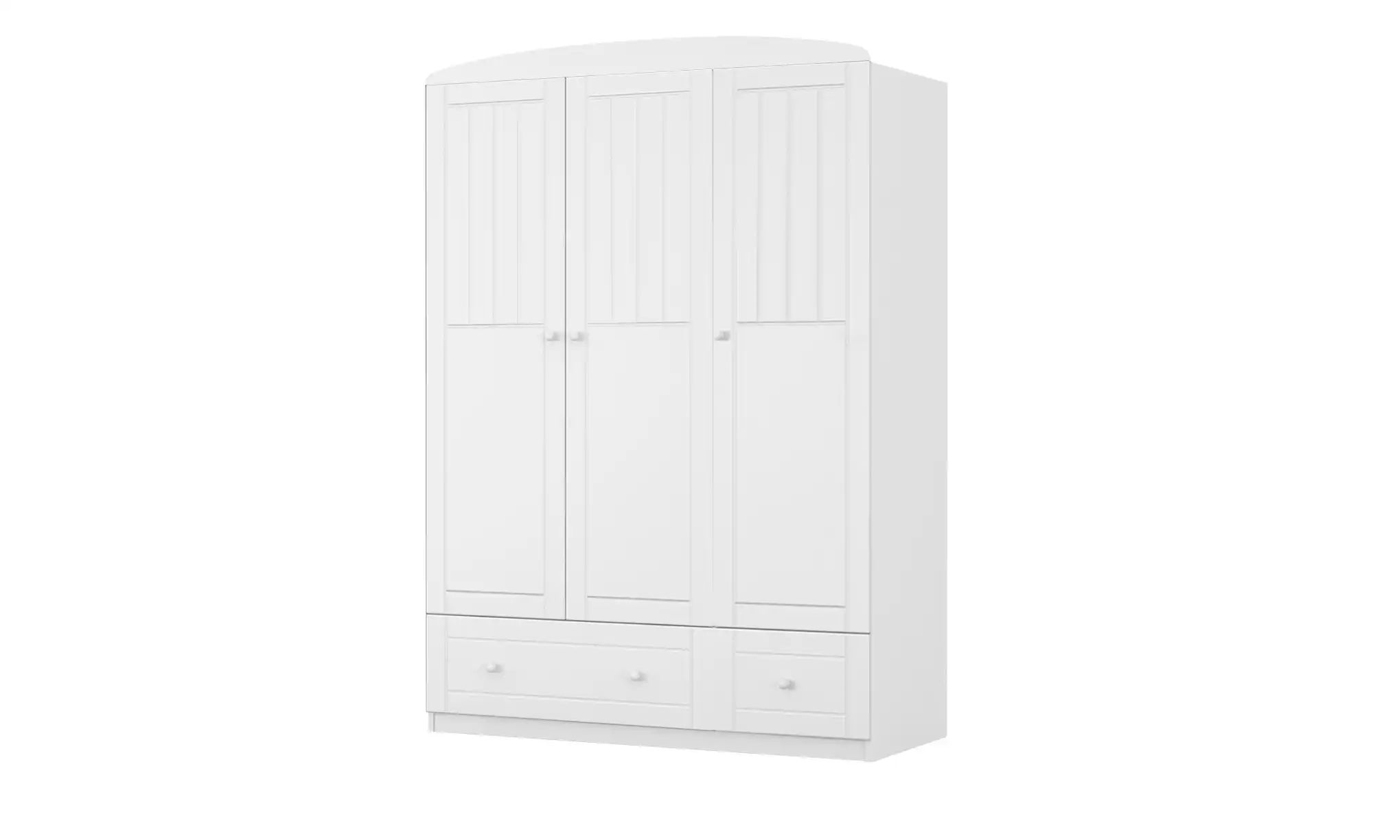 Kleiderschrank  Nordic White ¦ weiß ¦ Maße (cm): B: 133,2 H: 180 T: 56,6 Ba günstig online kaufen