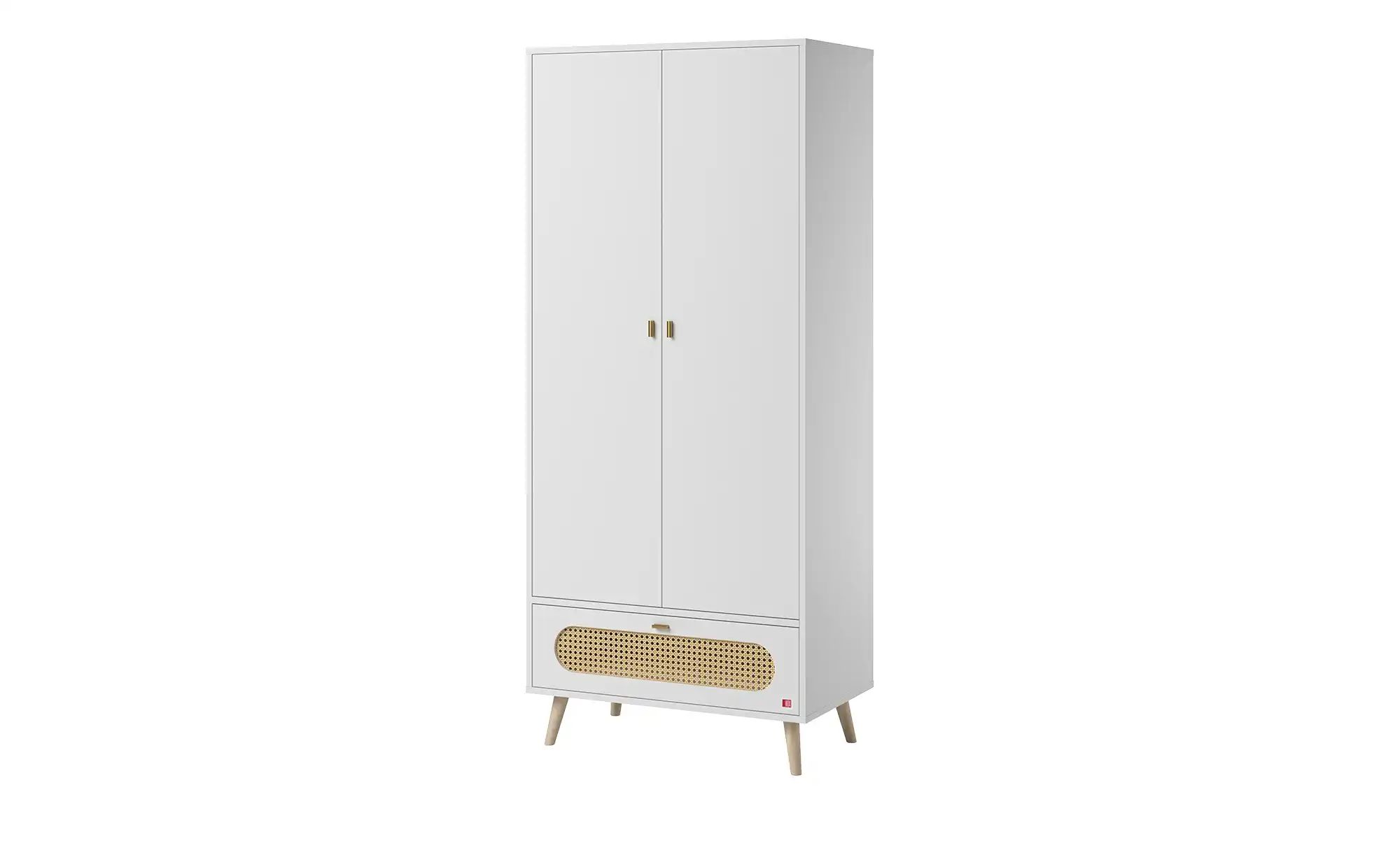 Kleiderschrank  Canne ¦ weiß ¦ Holzwerkstoff ¦ Maße (cm): B: 85 H: 195 T: 4 günstig online kaufen