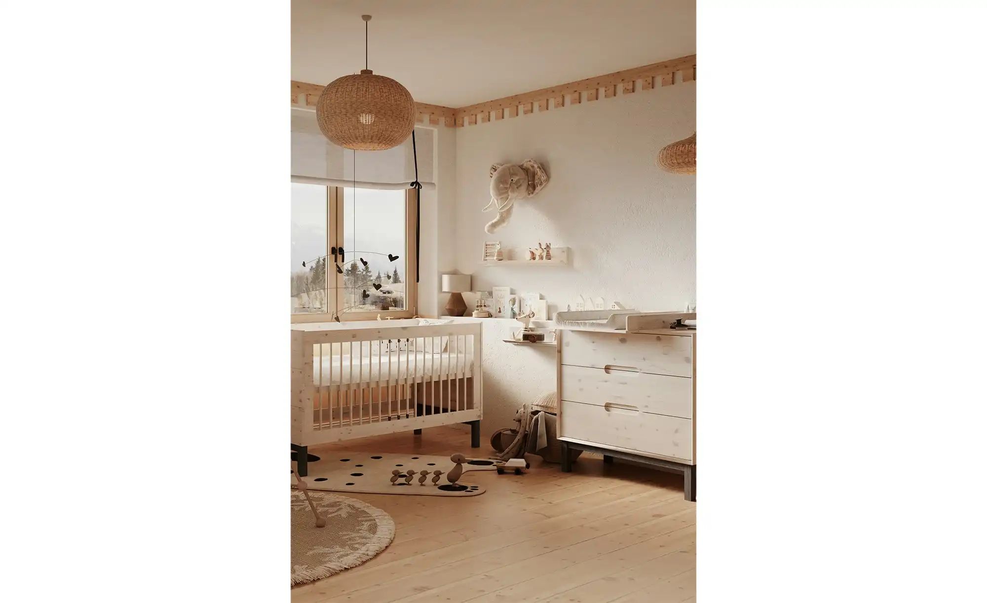 Wickelaufsatz  Country ¦ weiß ¦ Maße (cm): B: 77 H: 10 Baby > Babymöbel > W günstig online kaufen