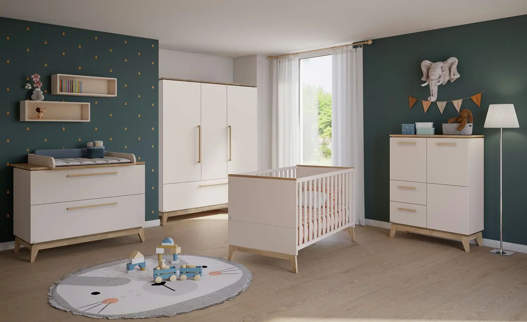 PAIDI Kleiderschrank  Stiene ¦ beige ¦ Maße (cm): B: 170,7 H: 200 T: 57.5 B günstig online kaufen