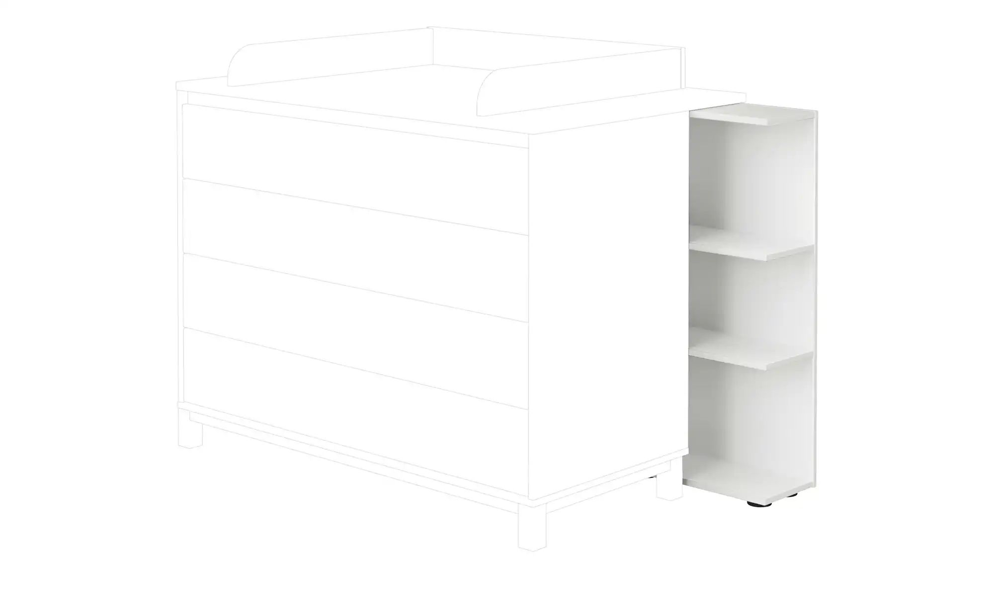 PAIDI Unterstellregal  Olli ¦ weiß ¦ Maße (cm): B: 45 H: 92,4 T: 21.3 Regal günstig online kaufen