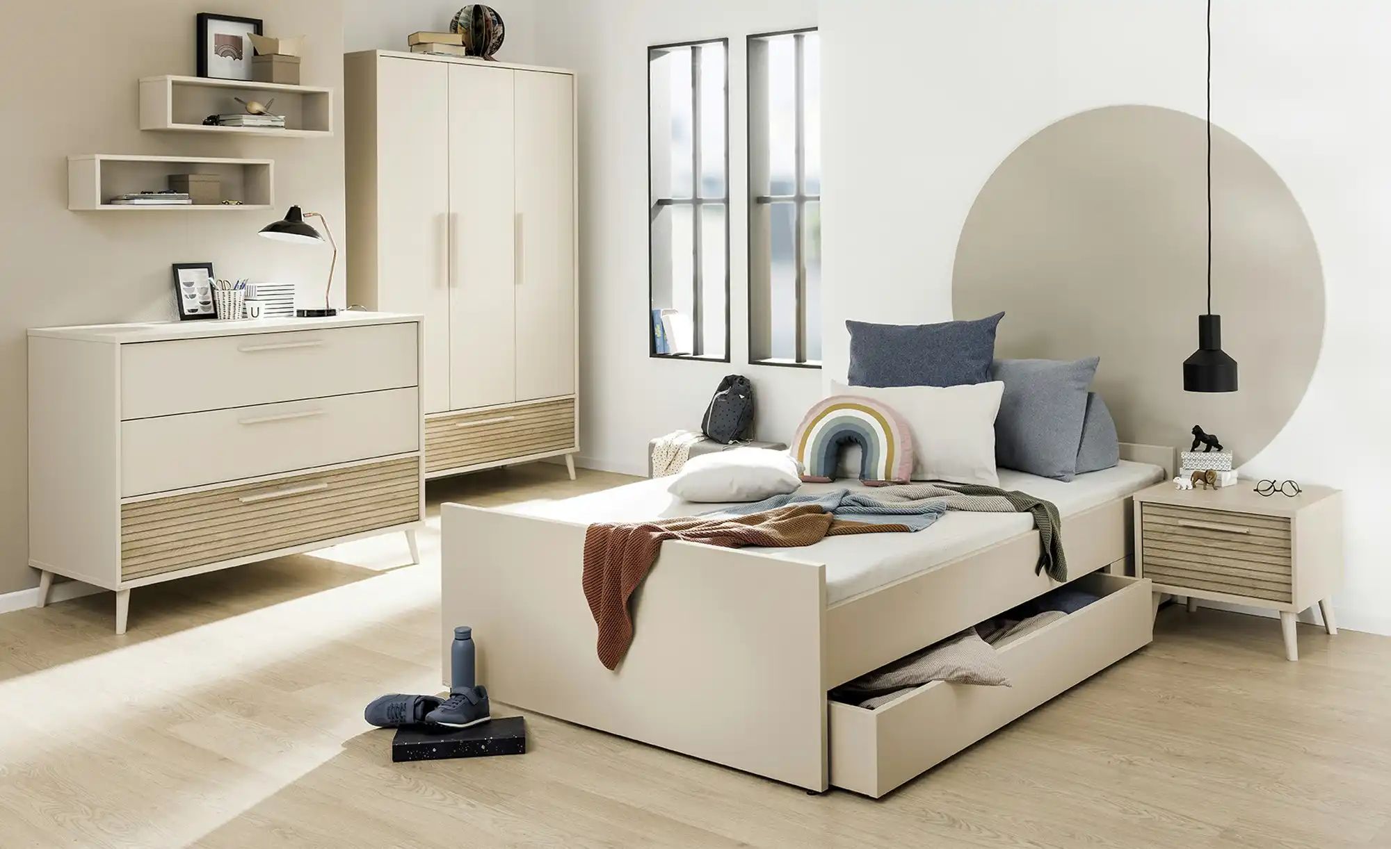 PAIDI Nachtkommode  Eefje ¦ beige ¦ Maße (cm): B: 48,4 H: 42,9 T: 41.1 Tisc günstig online kaufen