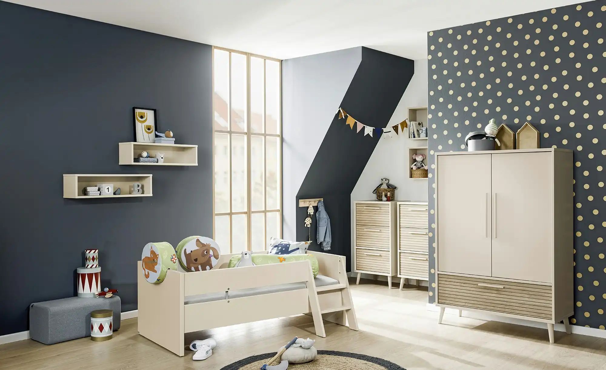 PAIDI Kleiderschrank Tiny  Eefje ¦ beige ¦ Maße (cm): B: 94,8 H: 139,2 T: 4 günstig online kaufen