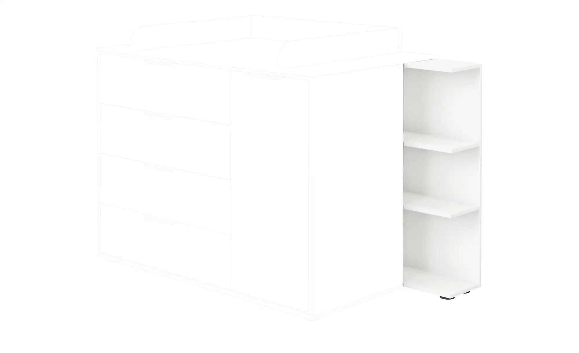 PAIDI Unterstellregal  Lieven ¦ weiß ¦ Maße (cm): B: 45 H: 92,4 T: 21.3 Reg günstig online kaufen